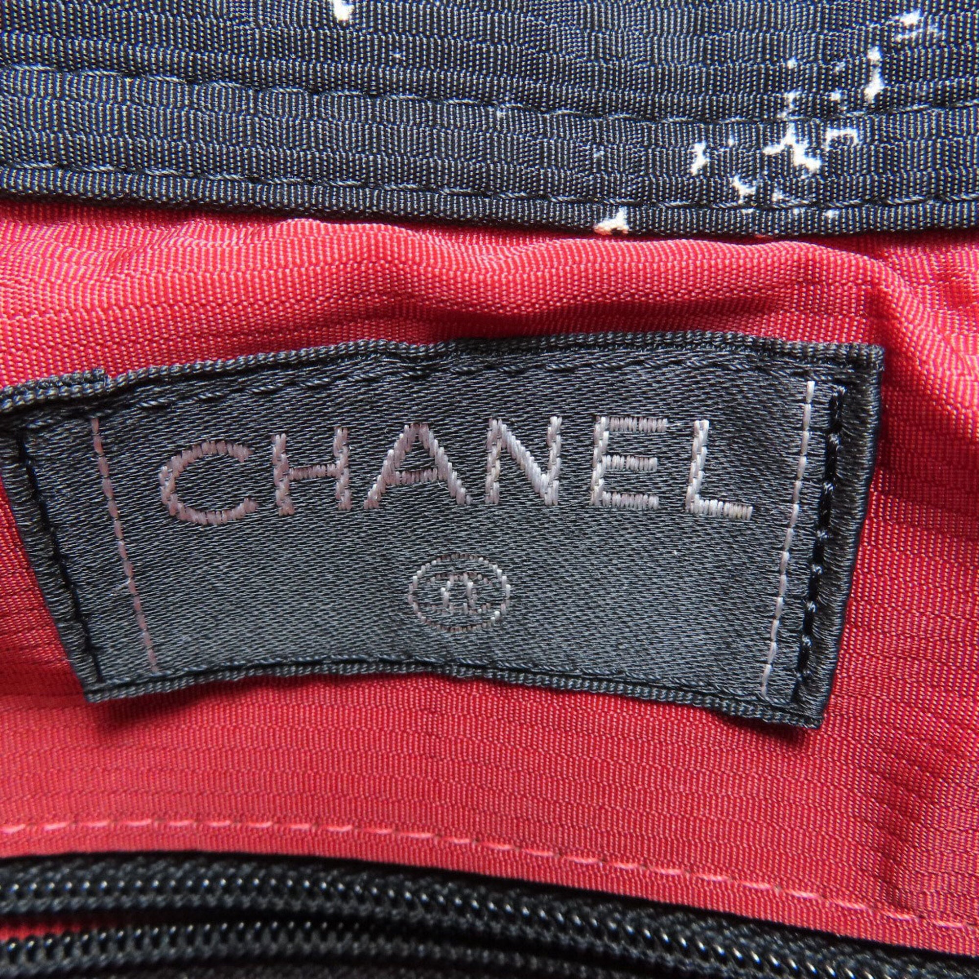 Chanel Travel Line Black Nylon Backpack (Pre-Owned)
