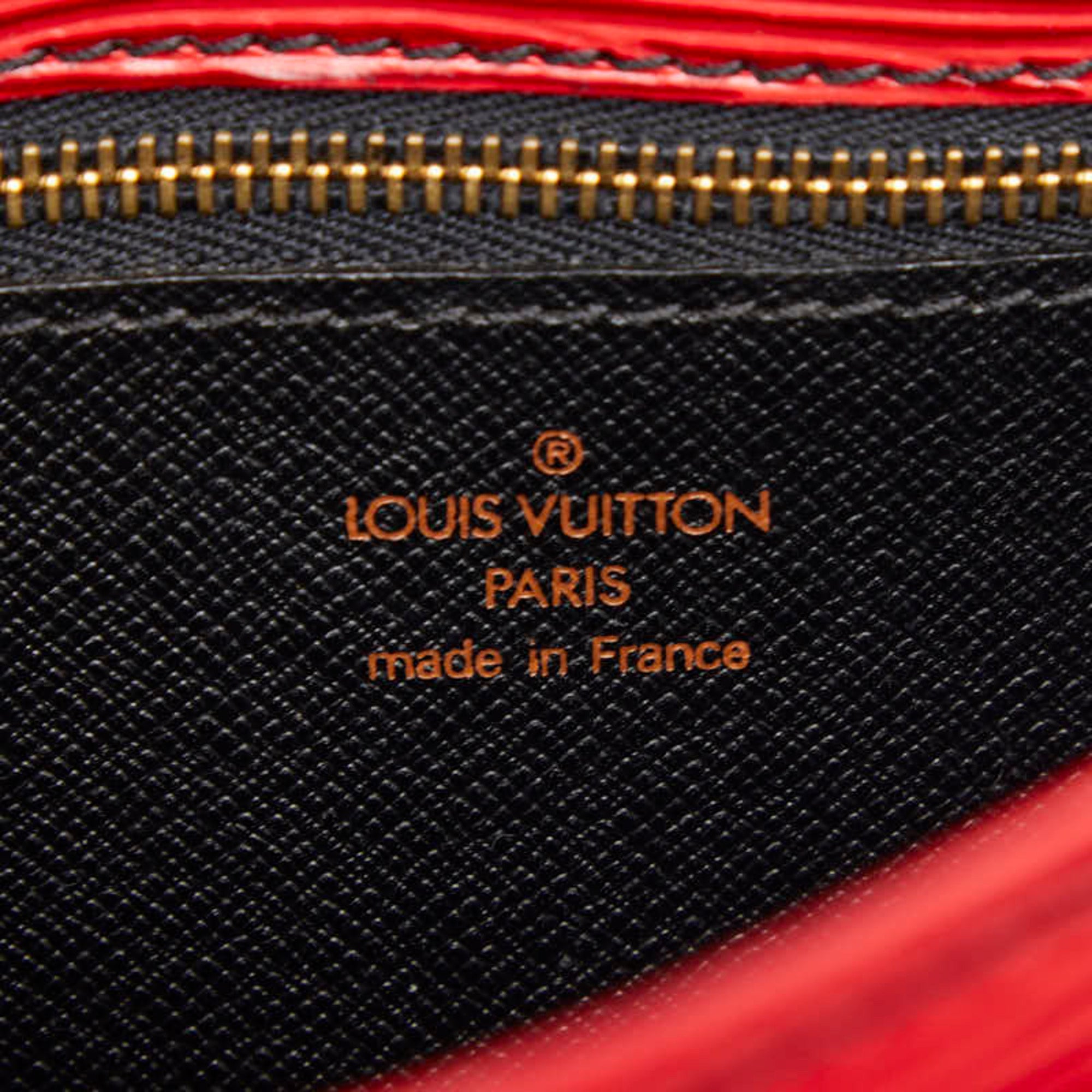 Louis Vuitton Castilian Red Leather Shoulder Bag (Pre-Owned)