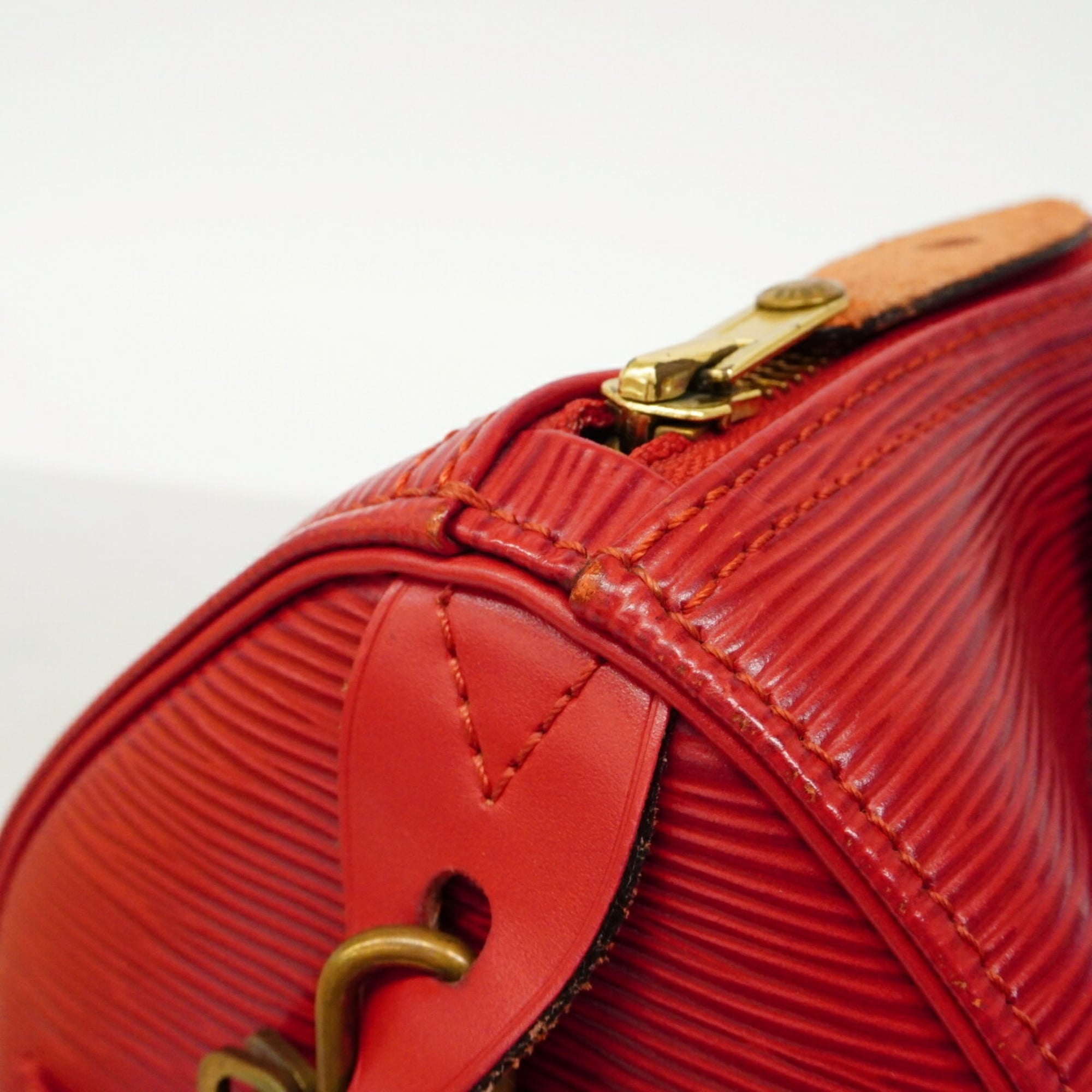 Louis Vuitton Castilian Red Handbag (Pre-Owned)