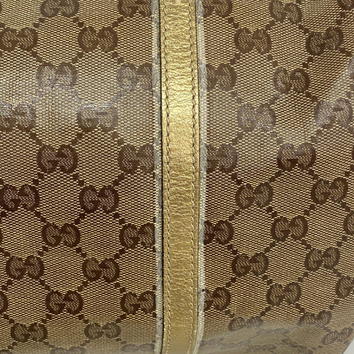 Gucci Brown Coated Canvas Tote Bag (Pre-Owned)