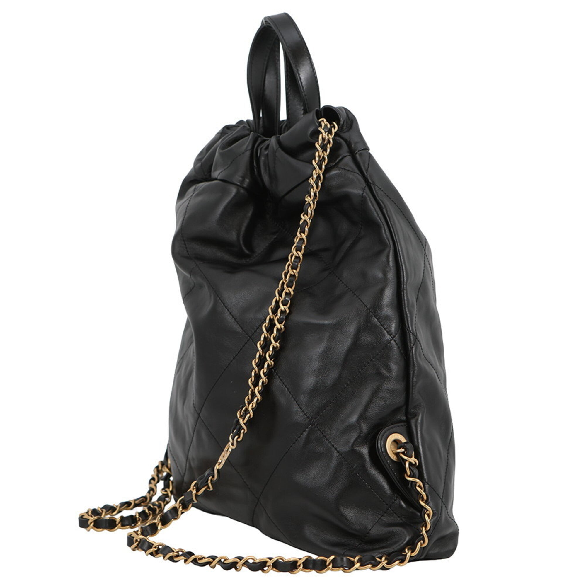 Chanel Black Leather Backpack (Pre-Owned)