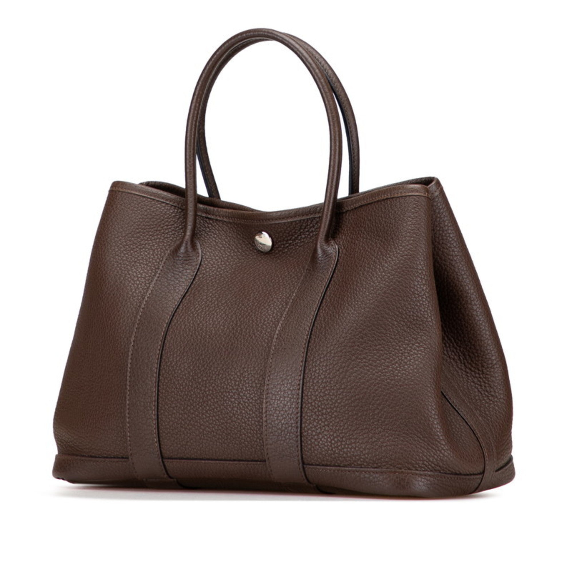 Hermes Garden Chocolat Negonda Leather Handbag (Pre-Owned)