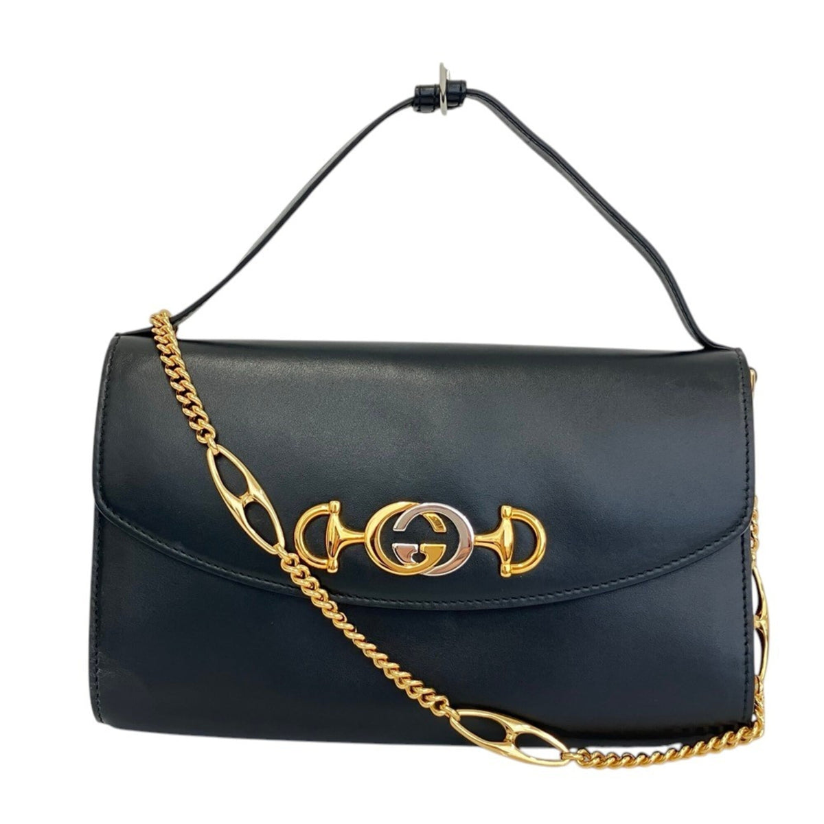 Gucci Black Leather Shoulder Bag (Pre-Owned)