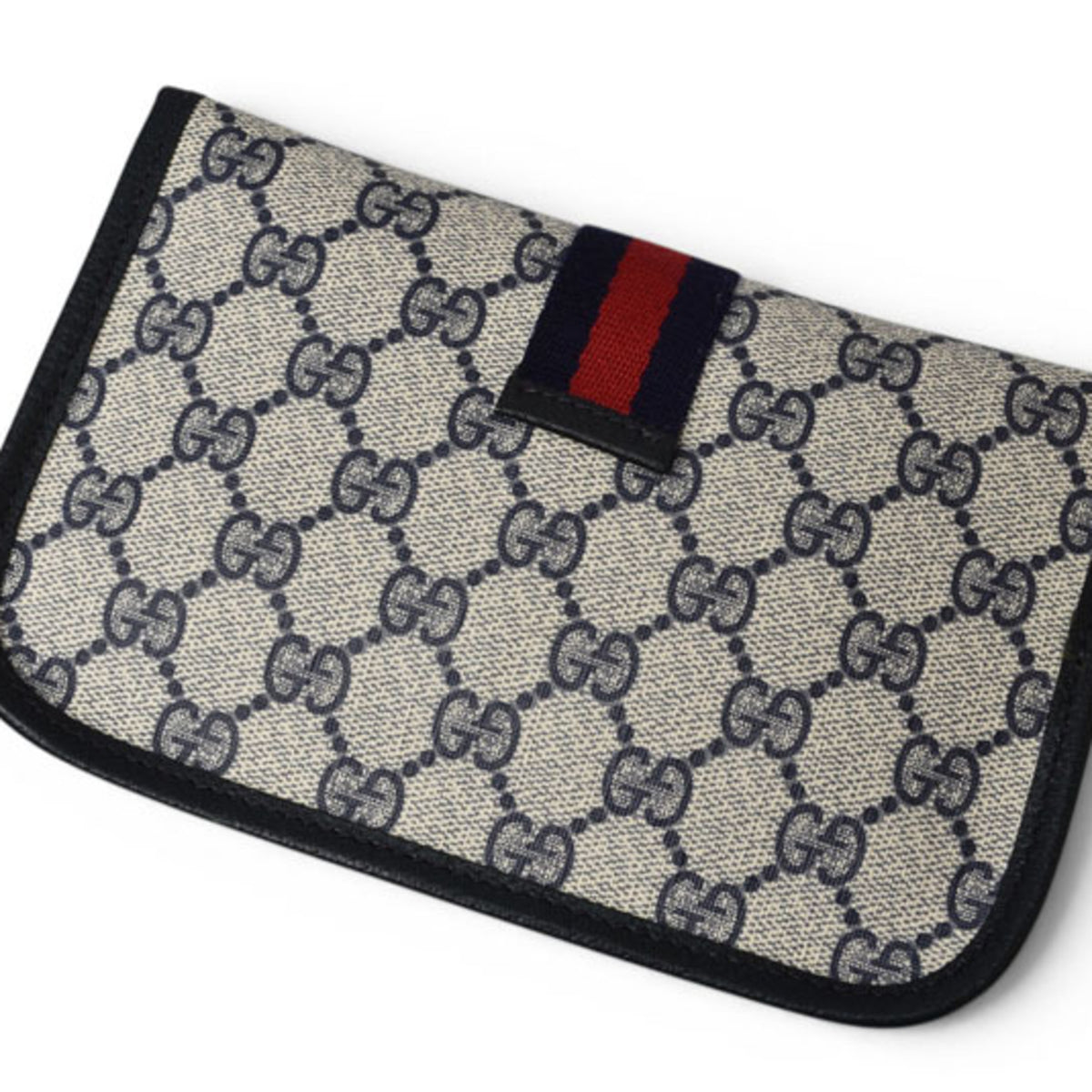 Gucci Gg Plus Beige Blue Gg Plus Pouch (Pre-Owned)