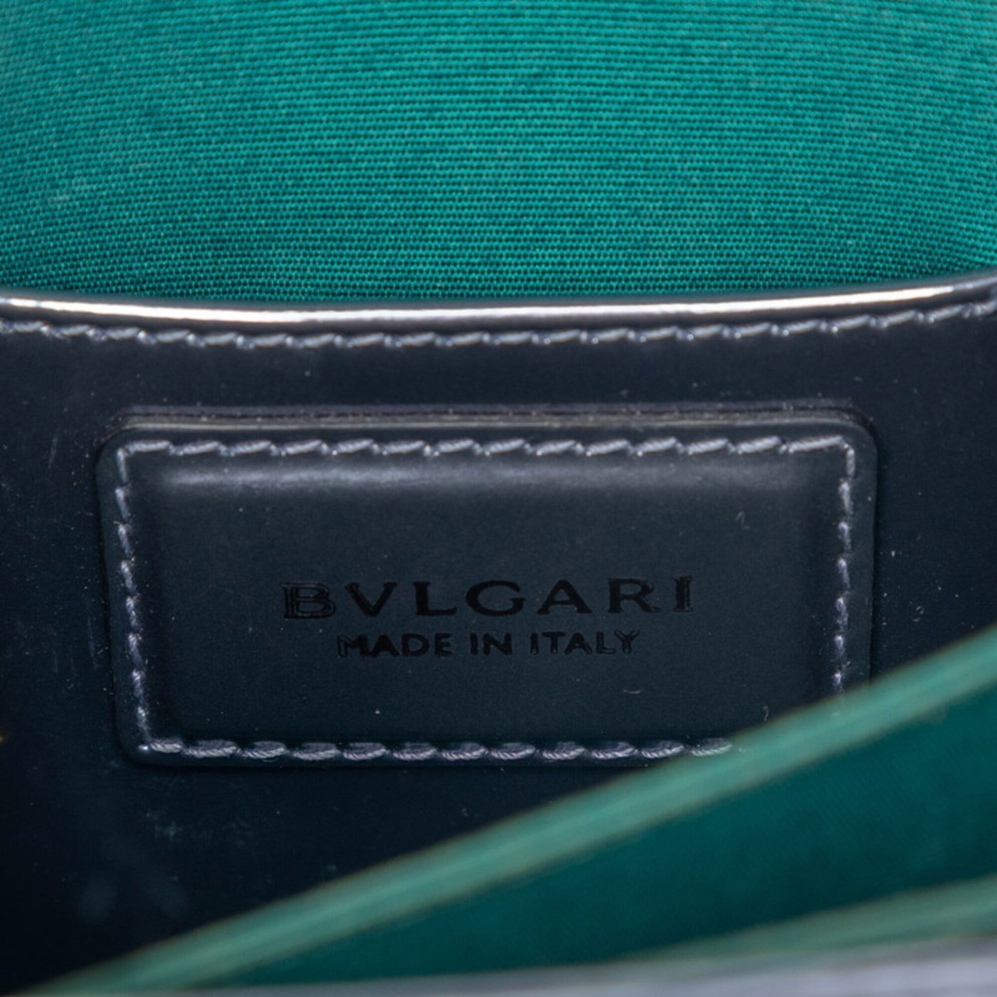 Bvlgari Silver Patent Leather Handbag Shoulder Bag (Pre-Owned)