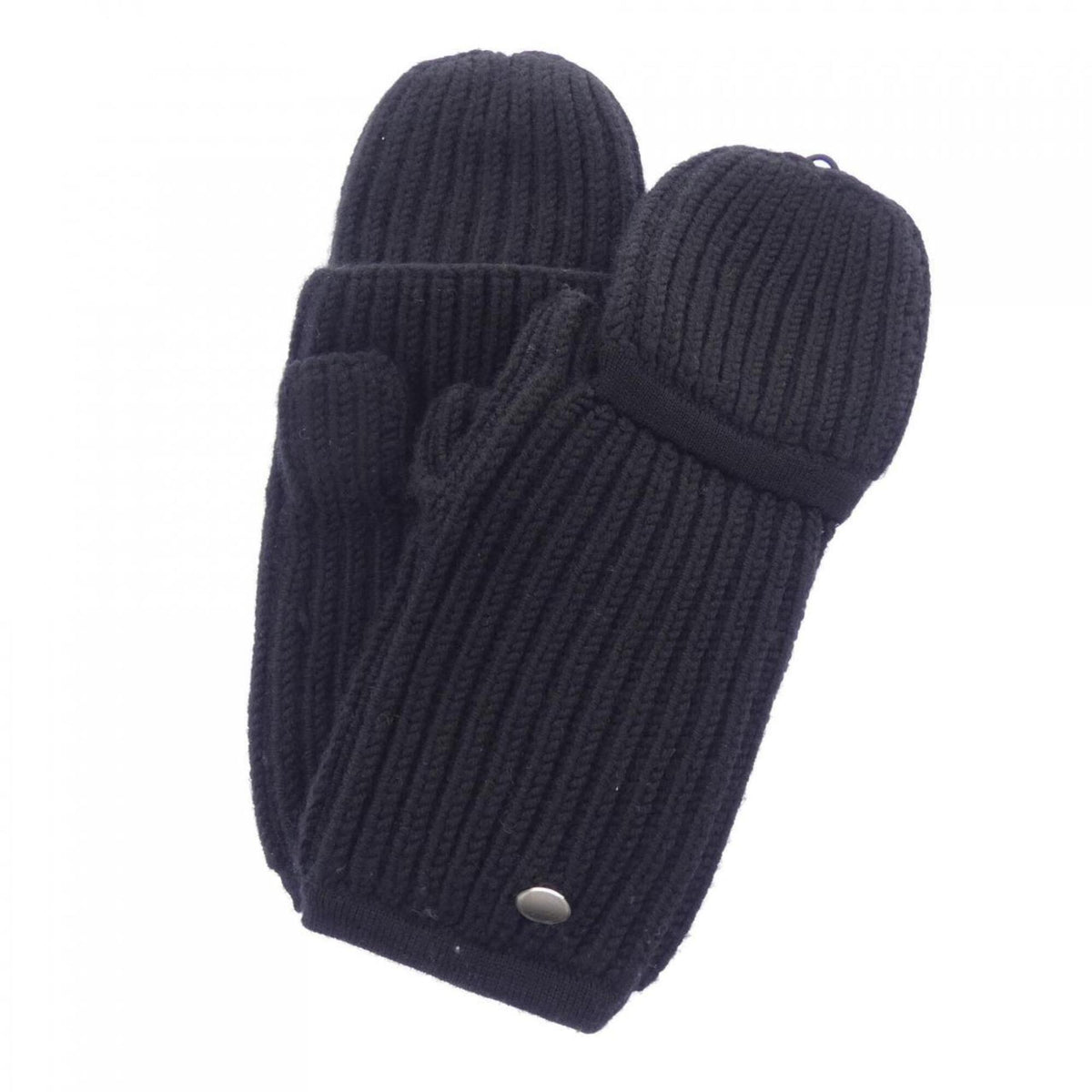 Hermes Black Wool Mittens (Pre-Owned)