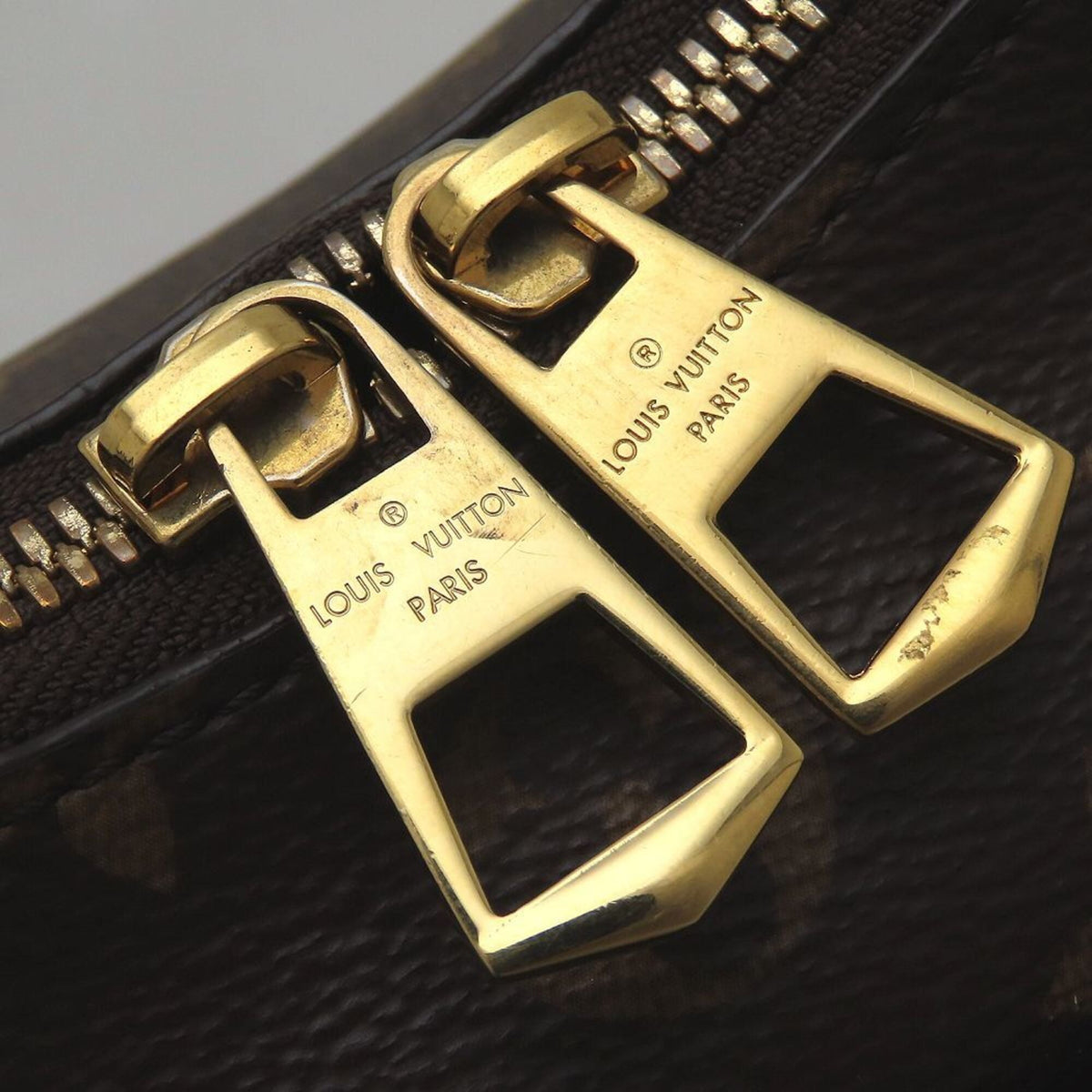 Louis Vuitton Brown Noir Monogram Canvas Shoulder Bag (Pre-Owned)
