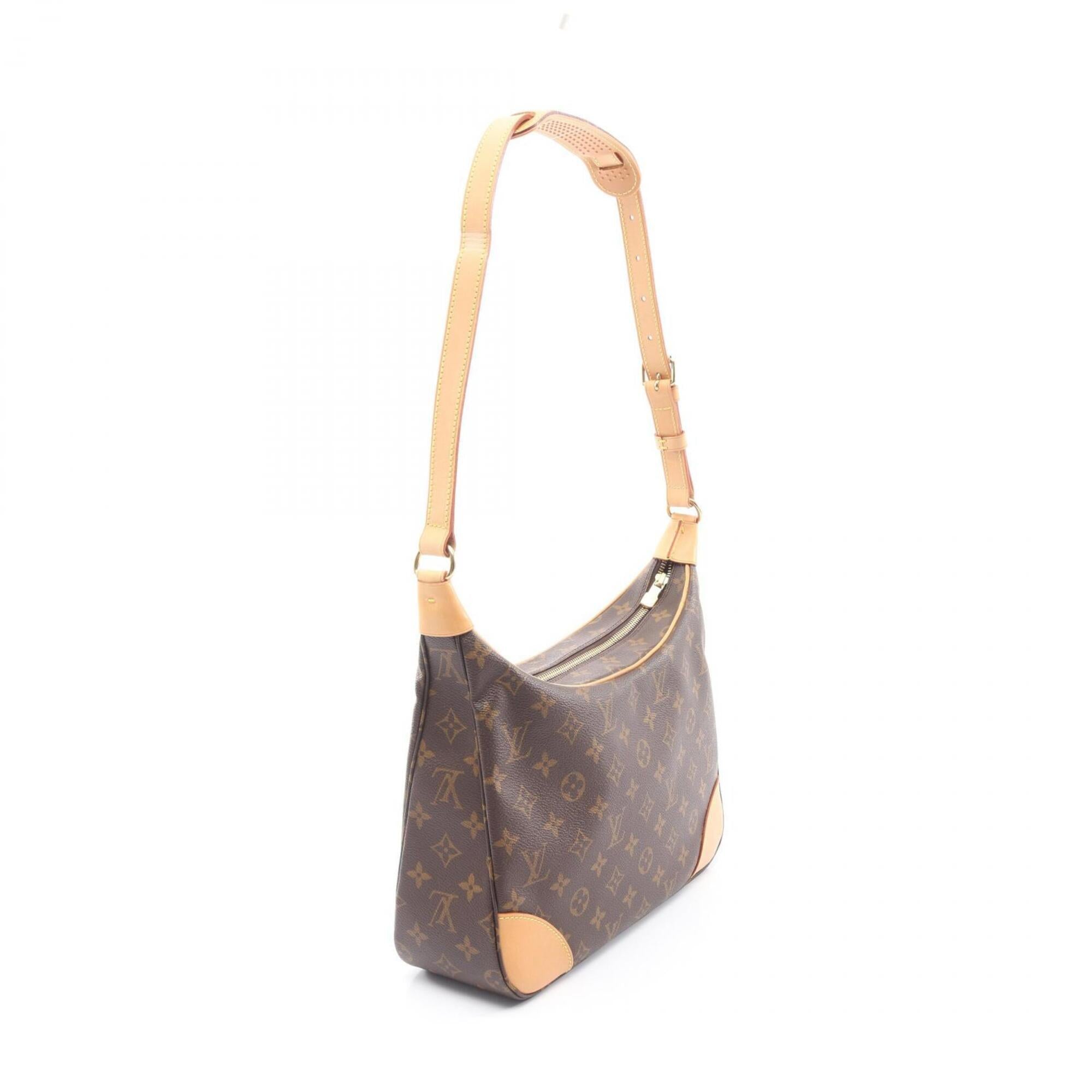 Louis Vuitton Brown Coated Canvas Pvc Monogram Leather Handbag Shoulder Bag (Pre-Owned)