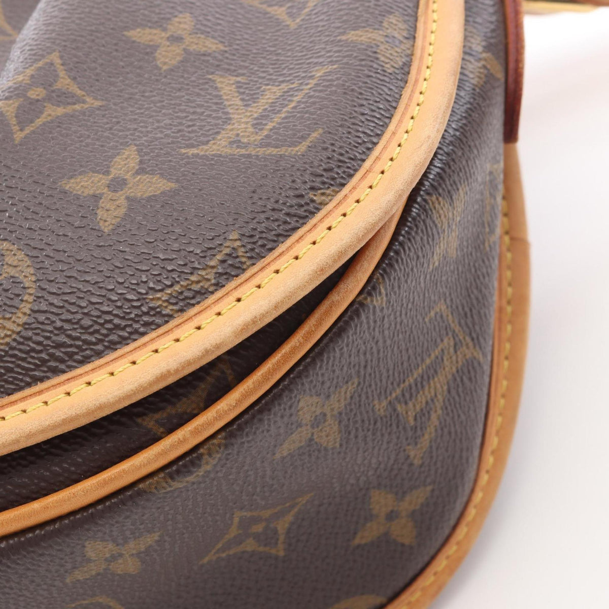 Louis Vuitton Brown Coated Canvas Pvc Monogram Leather Shoulder Bag (Pre-Owned)