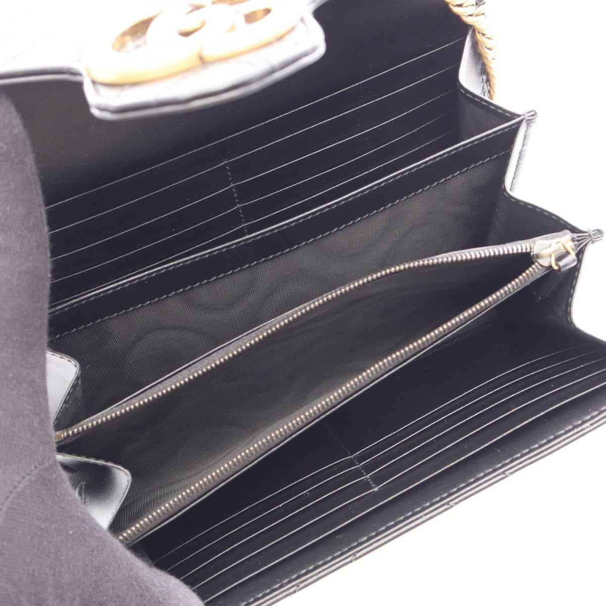 Gucci Black Leather Handbag Shoulder Bag (Pre-Owned)