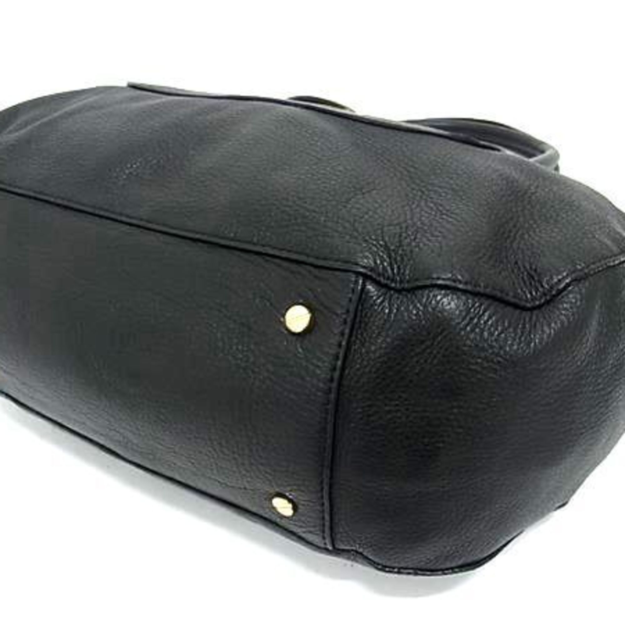 Tory Burch Black Leather Handbag Shoulder Bag Tote Bag (Pre-Owned)