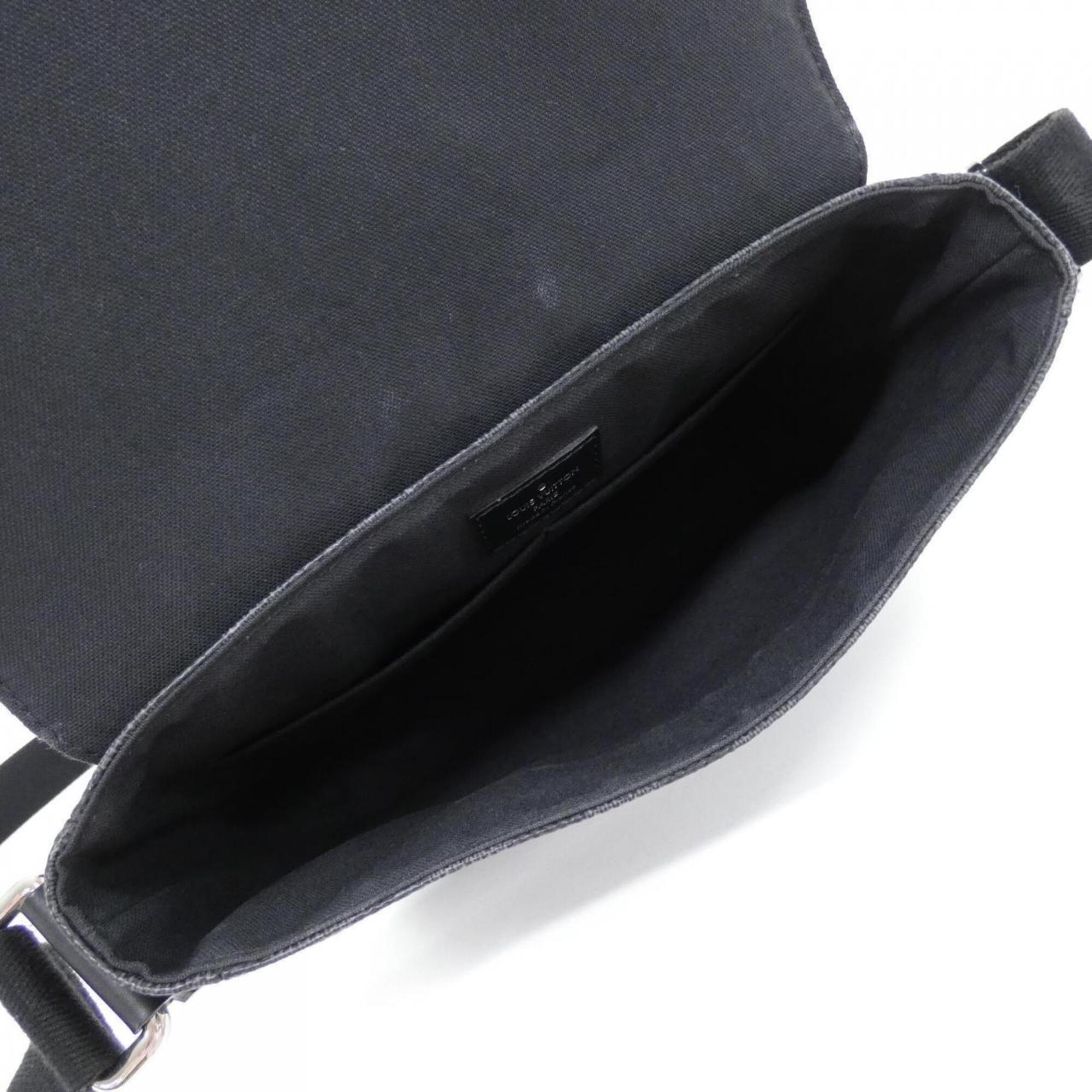 Louis Vuitton Graphite Coated Canvas Shoulder Bag (Pre-Owned)