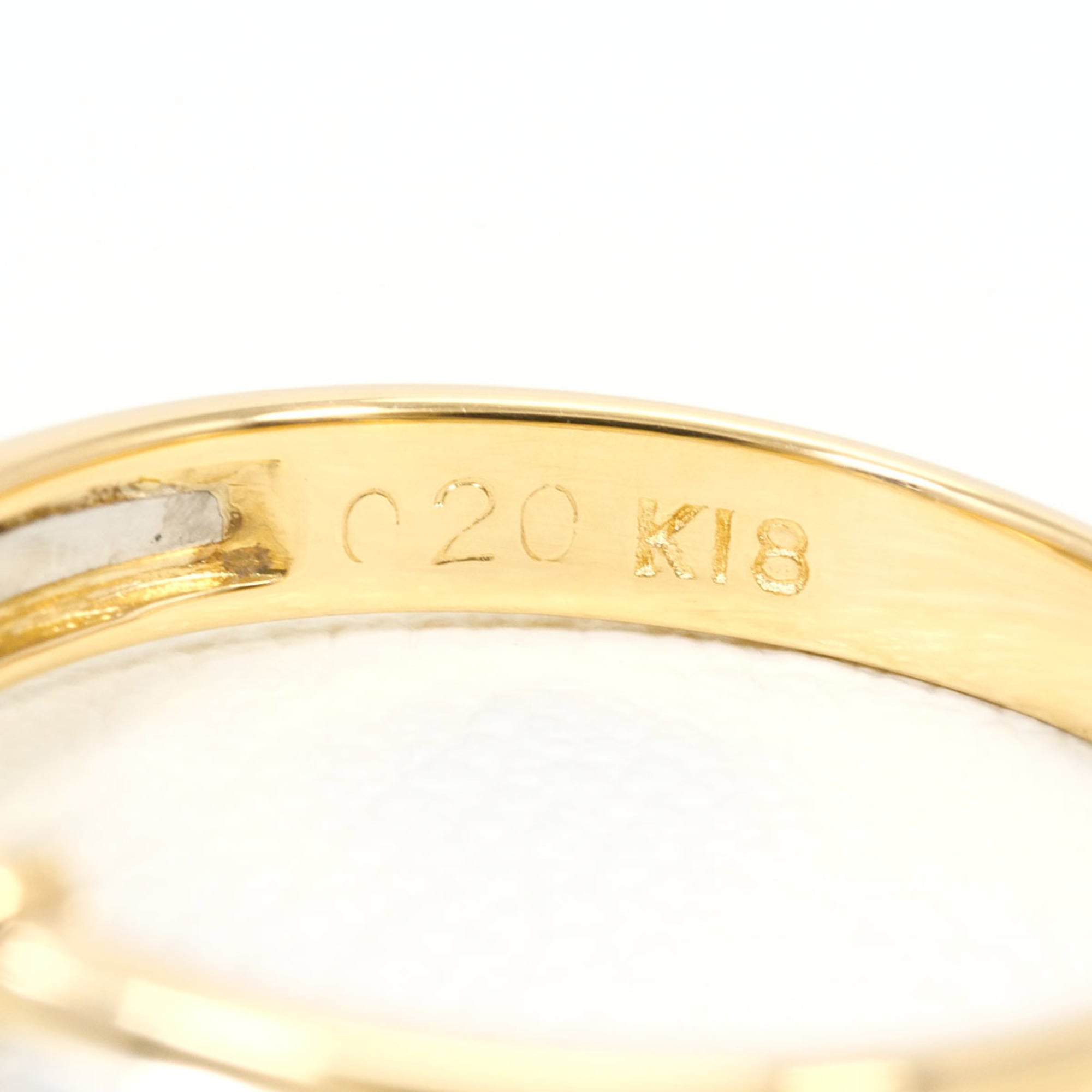 Unbranded Platinum Yellow Gold Yellow Gold (18K) Platinum 900 Band Ring (Pre-Owned)