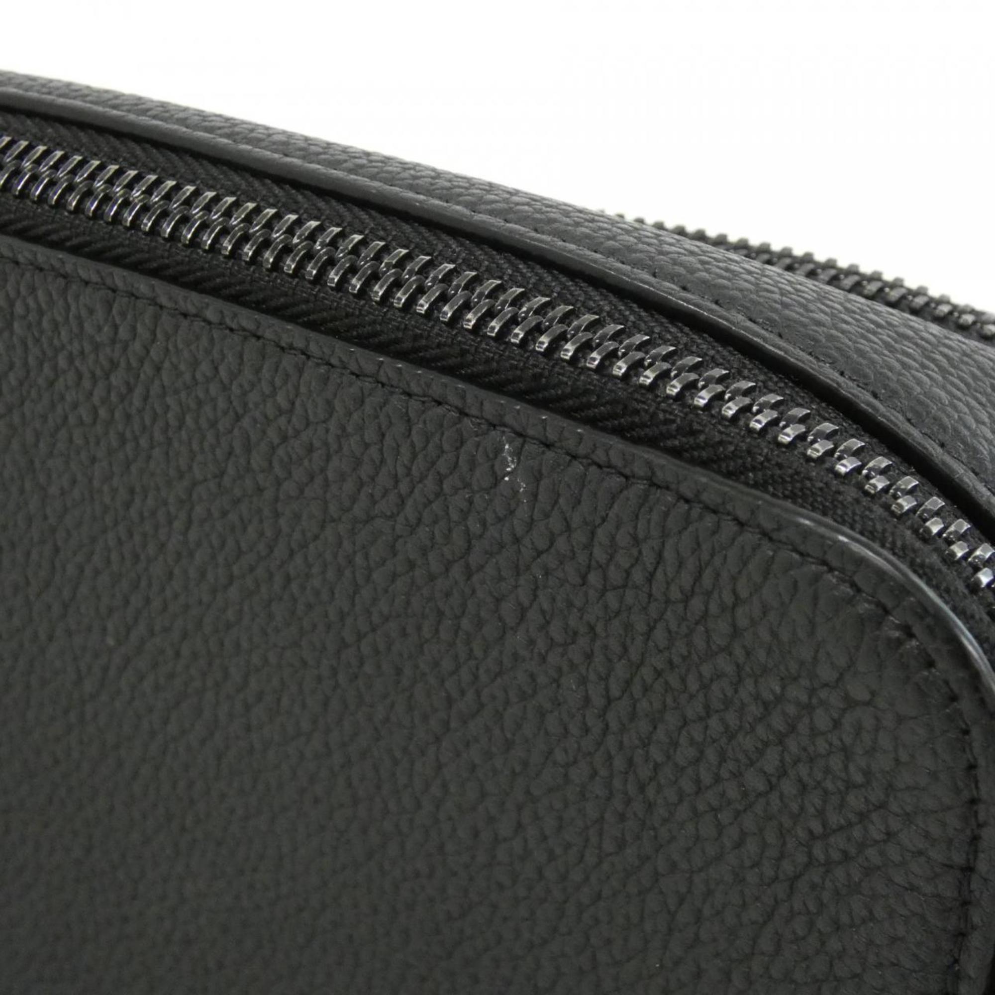 Louis Vuitton Black Leather Shoulder Bag (Pre-Owned)