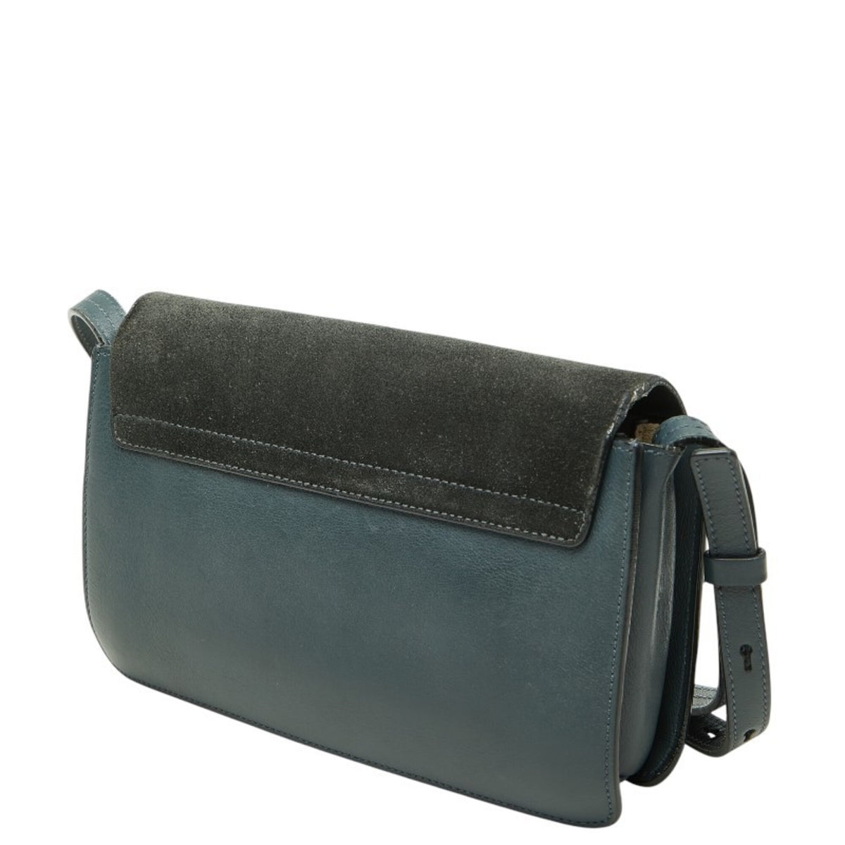 Chloé Gray Leather Shoulder Bag (Pre-Owned)