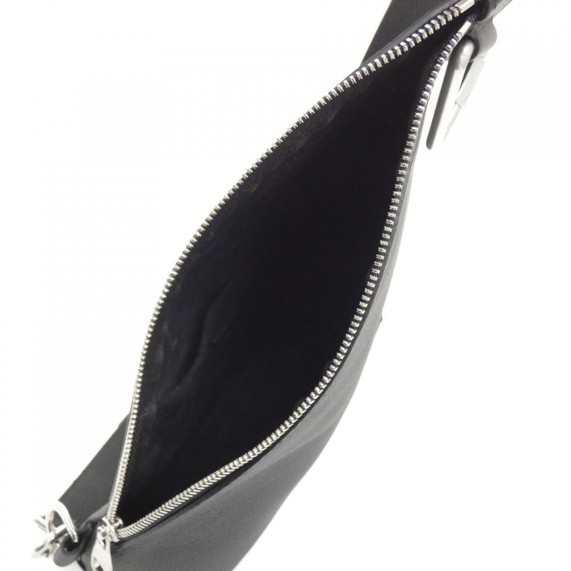 Louis Vuitton Black Leather Suede Shoulder Bag (Pre-Owned)