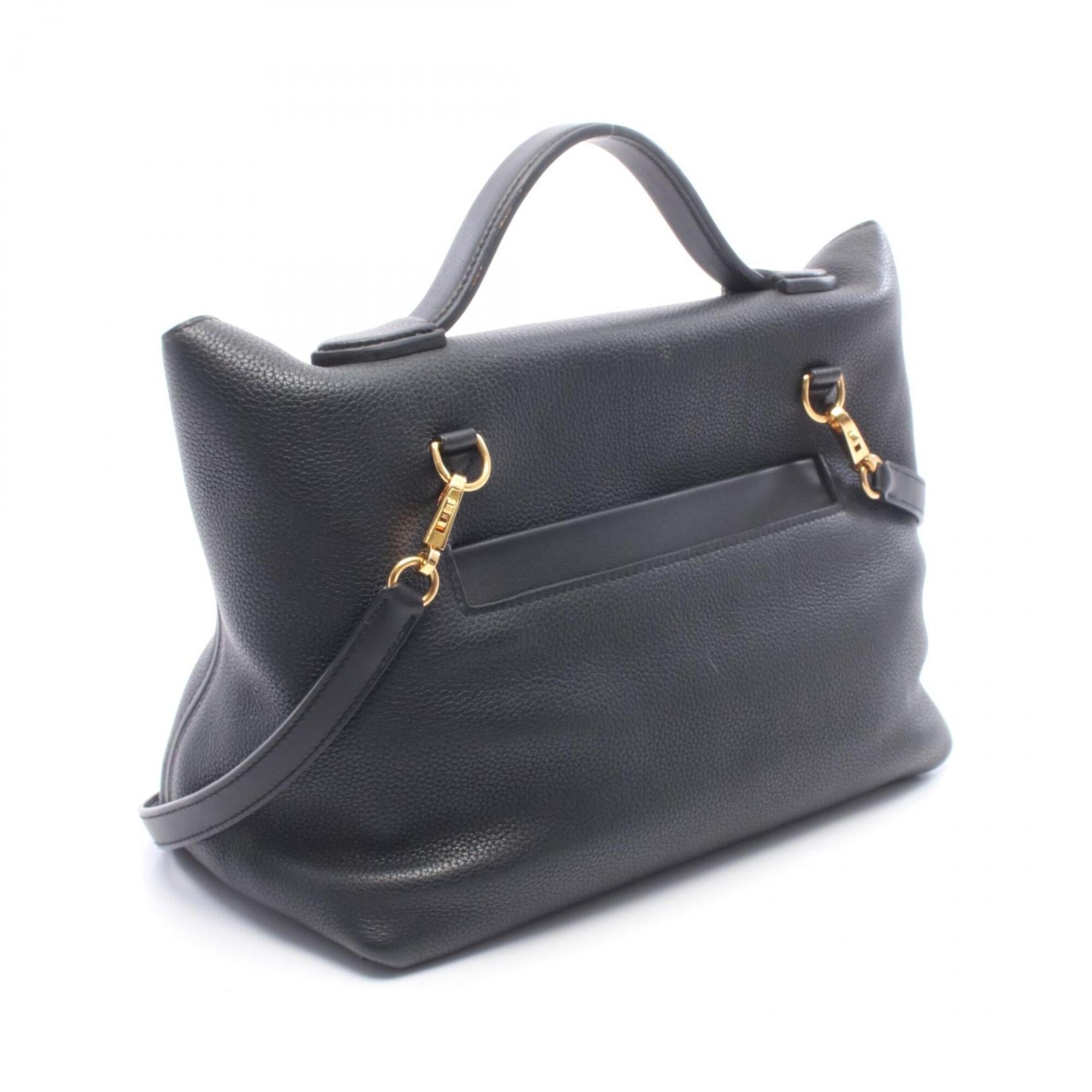 Hermes Black Togo Leather Swift Leather Handbag (Pre-Owned)
