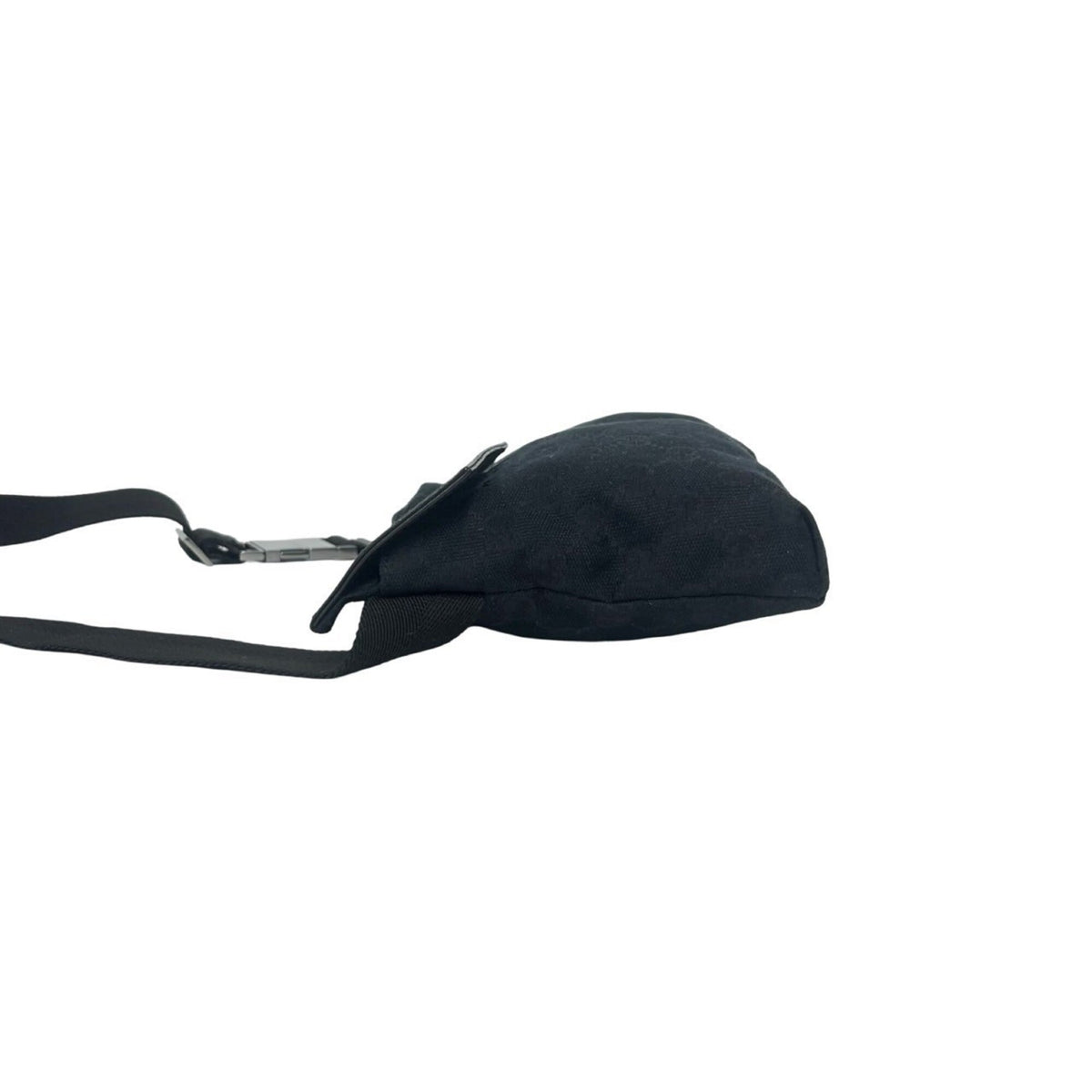 Gucci Black Canvas Leather Pouch Shoulder Bag Sling Bag (Pre-Owned)