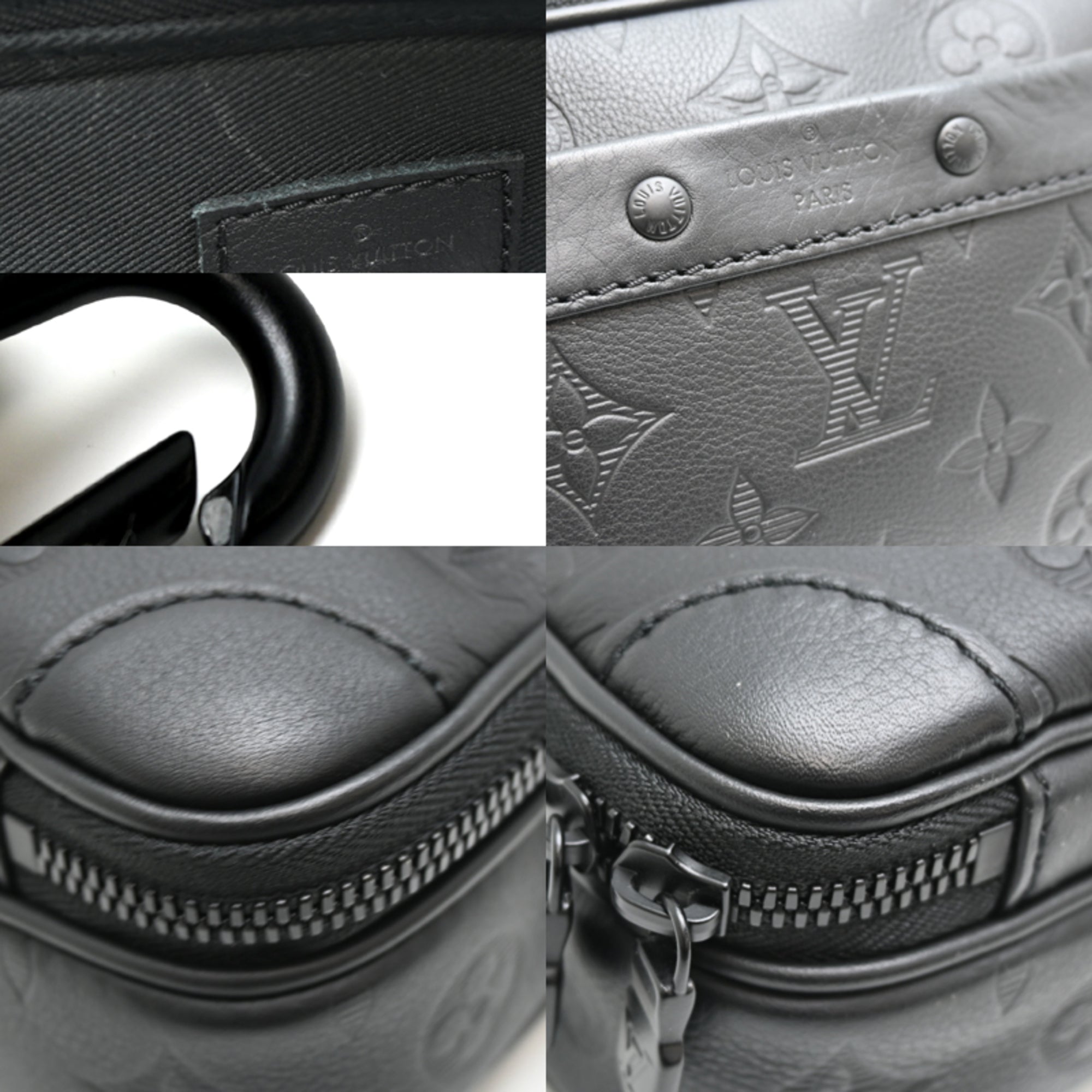 Louis Vuitton Black Monogram Shadow Shoulder Bag (Pre-Owned)