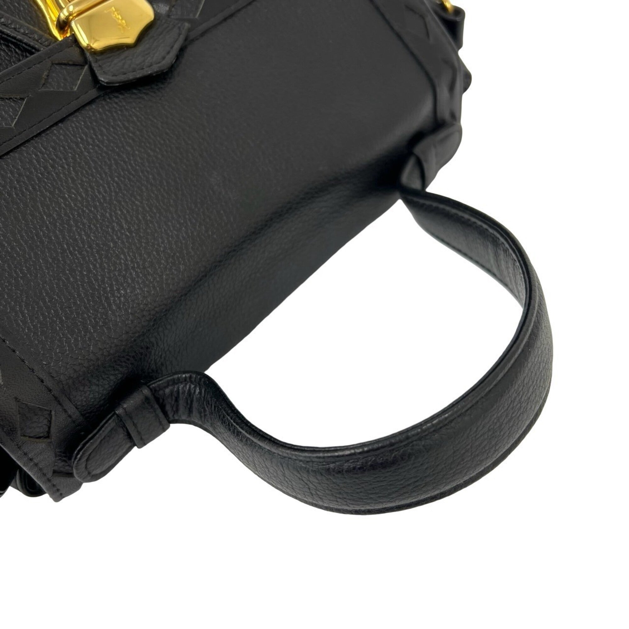 Yves Saint Laurent Black Leather Shoulder Bag (Pre-Owned)
