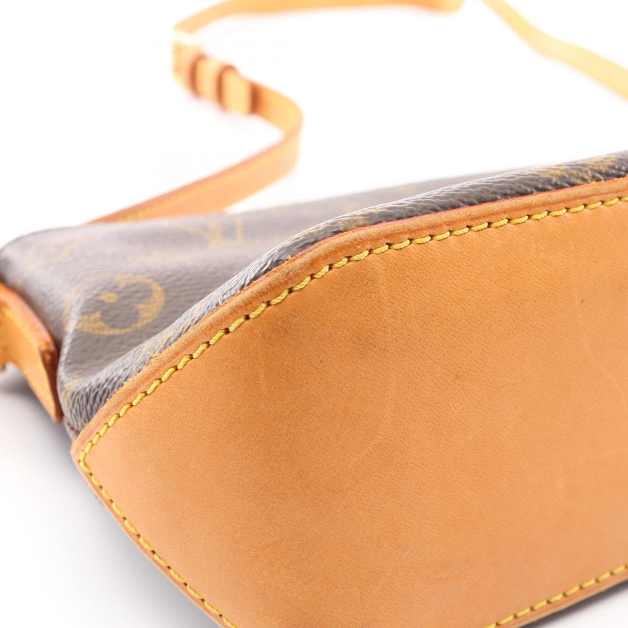Louis Vuitton Brown Coated Canvas Pvc Monogram Leather Handbag Shoulder Bag (Pre-Owned)