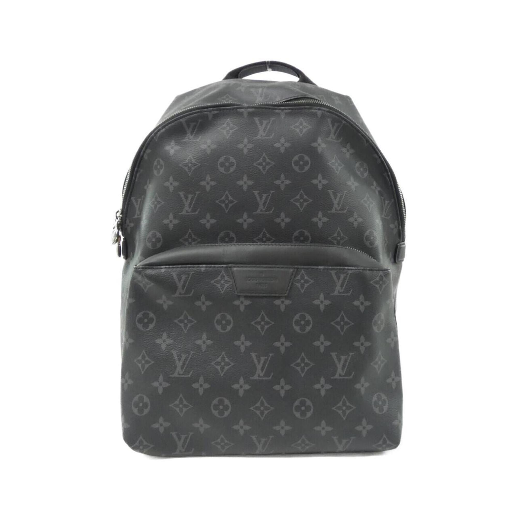 Louis Vuitton Black Coated Canvas Backpack (Pre-Owned)