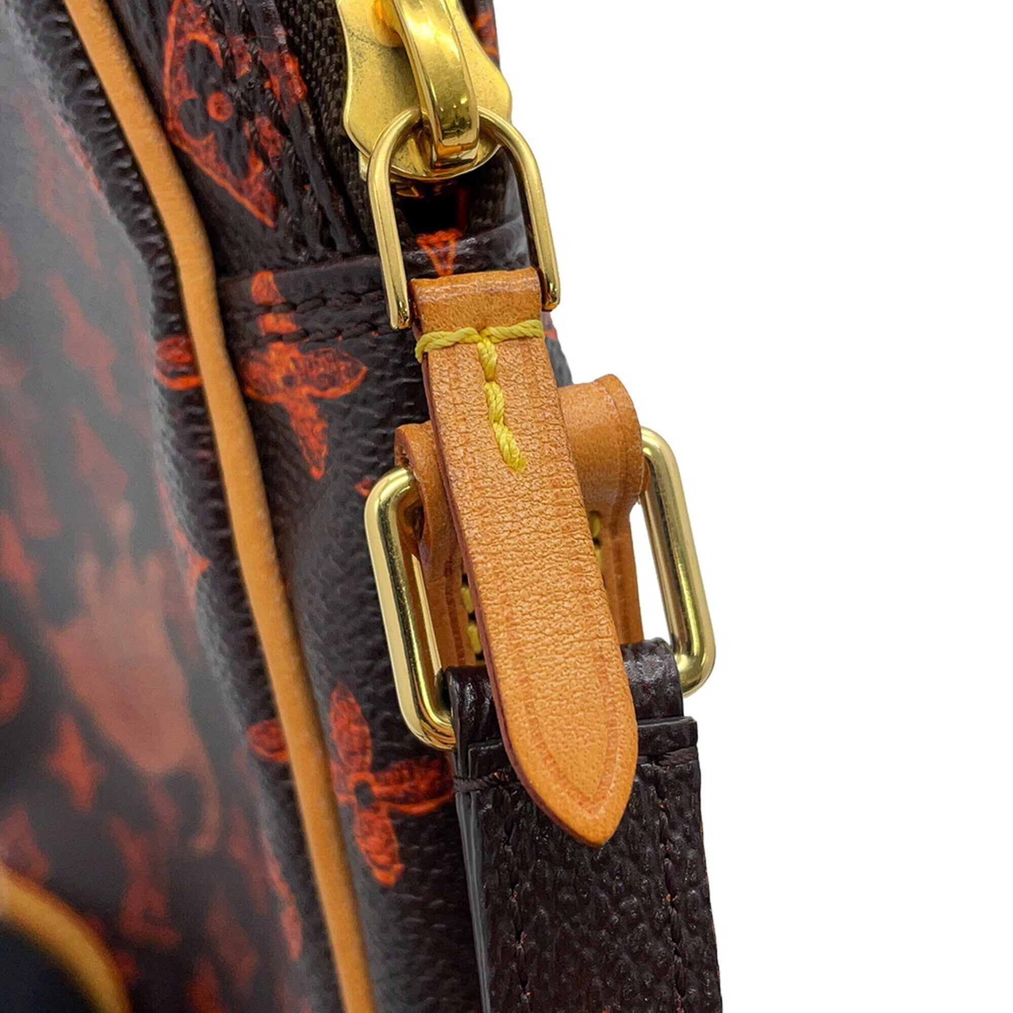 Louis Vuitton Monogram Brown Orange Monogram Handbag Shoulder Bag (Pre-Owned)