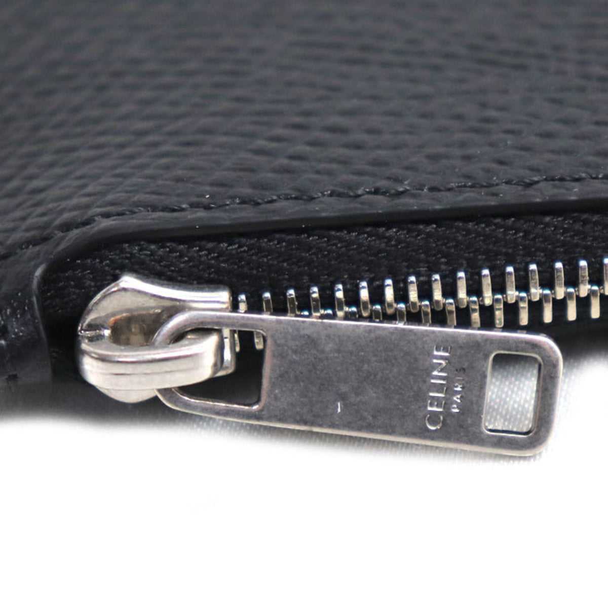 Celine Black Leather Coin Purse/Coin Case (Pre-Owned)