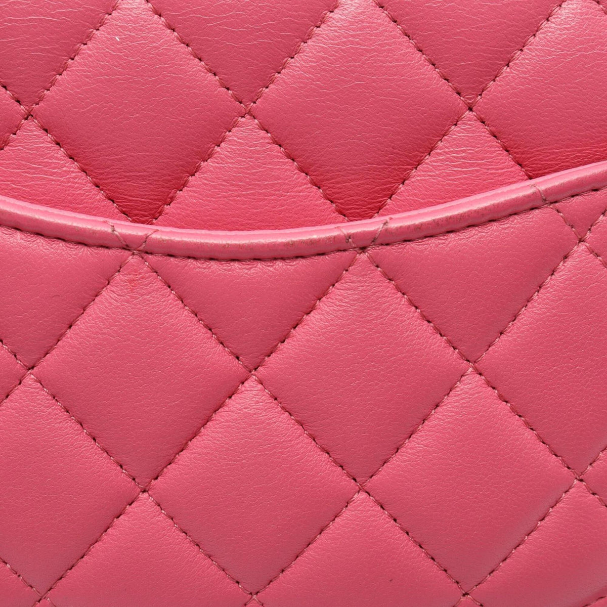 Chanel Pink Leather Handbag Shoulder Bag (Pre-Owned)