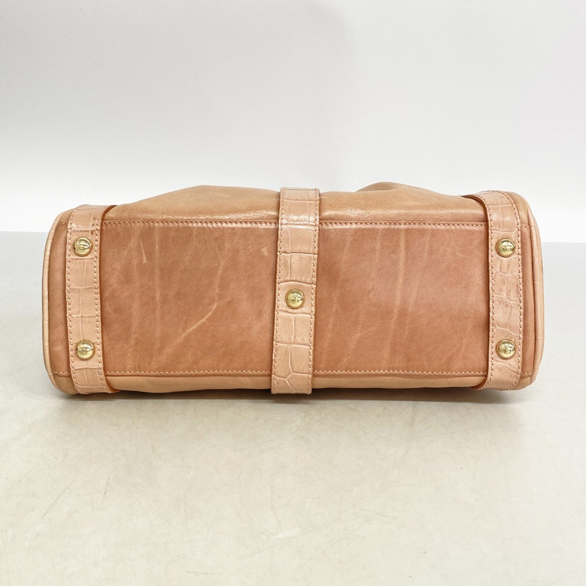 Fendi Pink Leather Handbag (Pre-Owned)