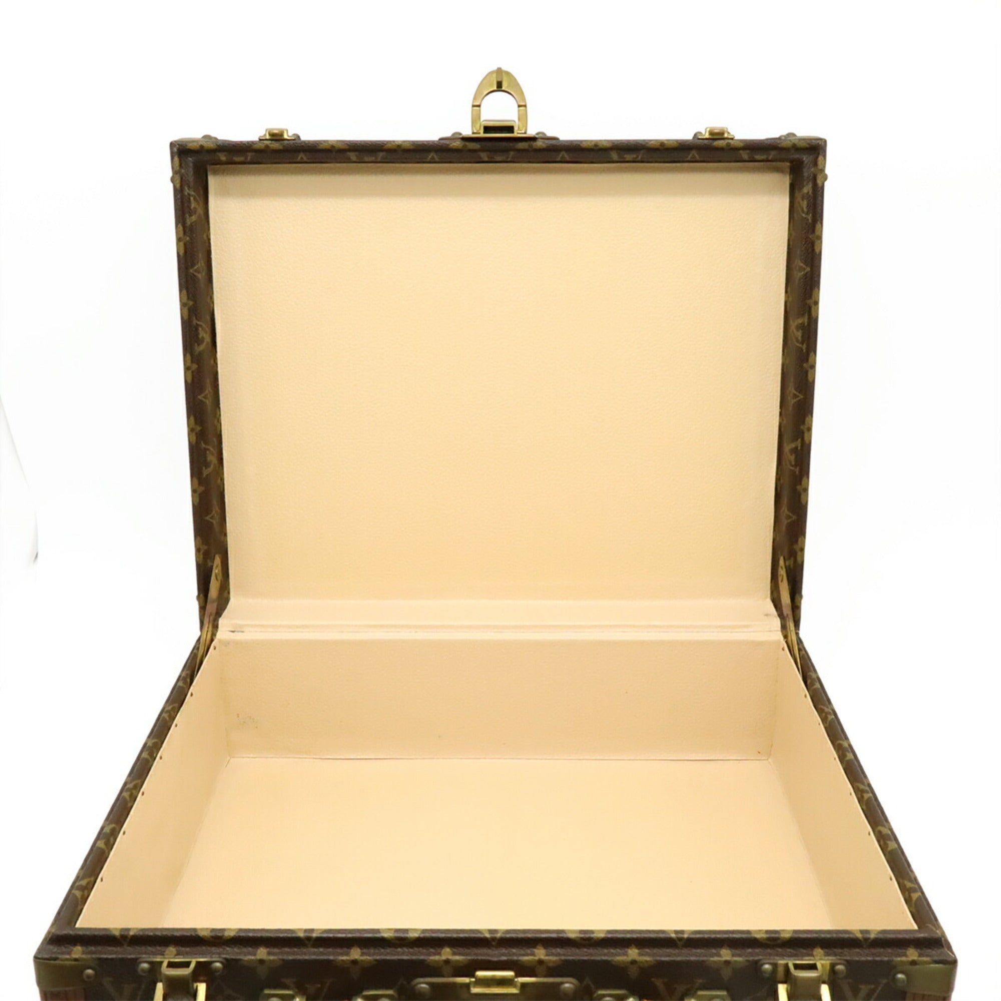Louis Vuitton Brown Monogram Canvas Pvc Coated Canvas Attaché Case Handbag (Pre-Owned)