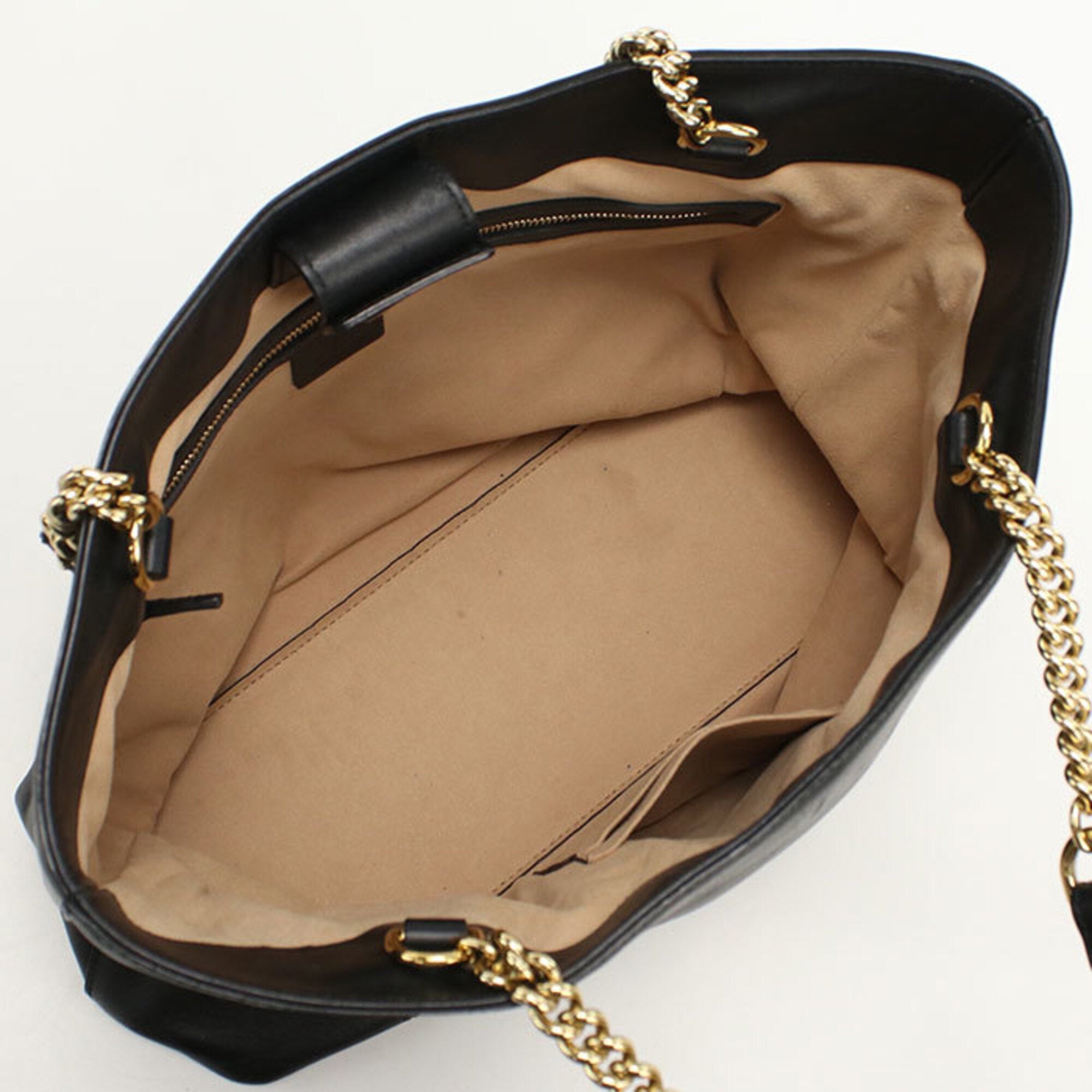 Gucci Black Leather Tote Bag (Pre-Owned)