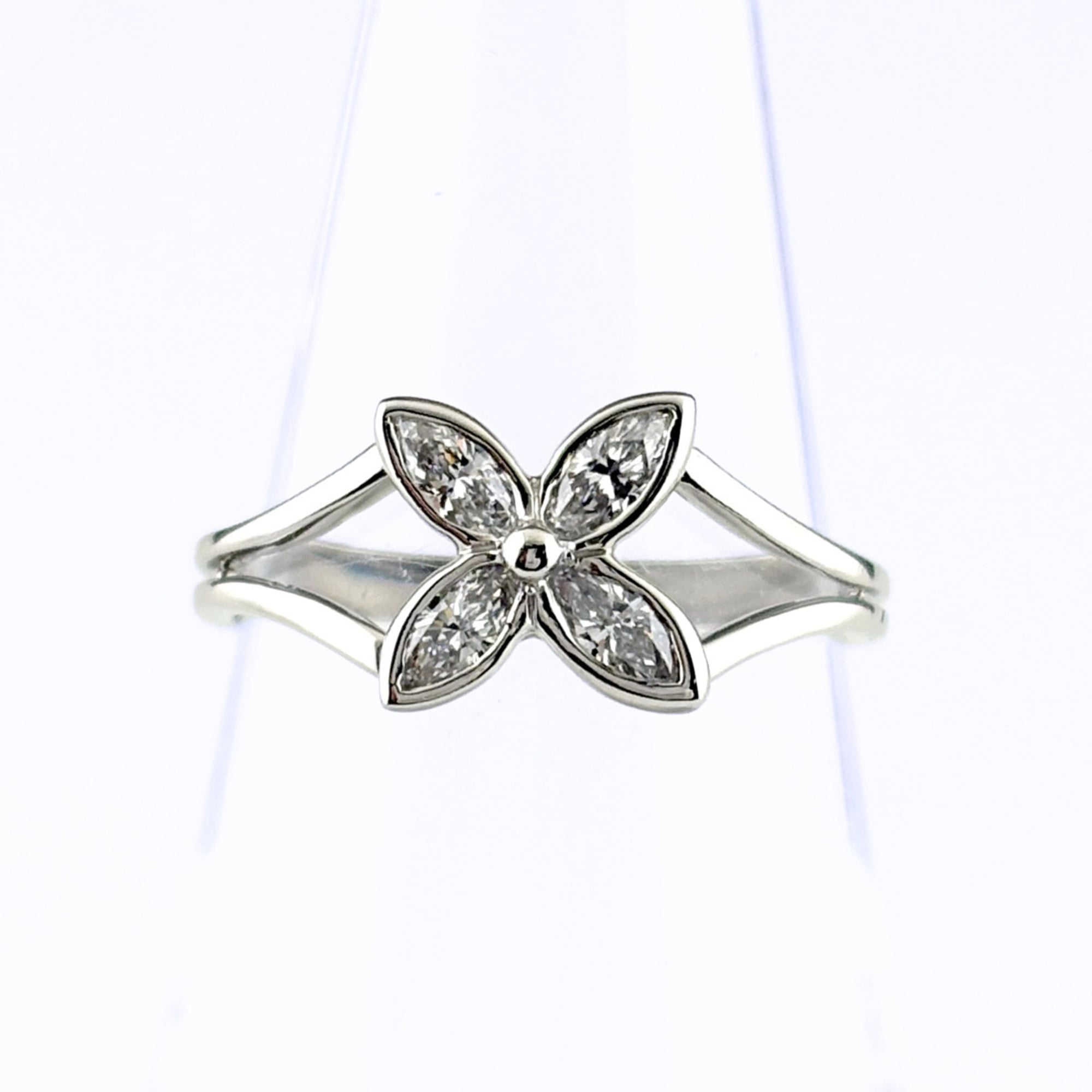 Tiffany Silver Platinum 950 Band Ring (Pre-Owned)