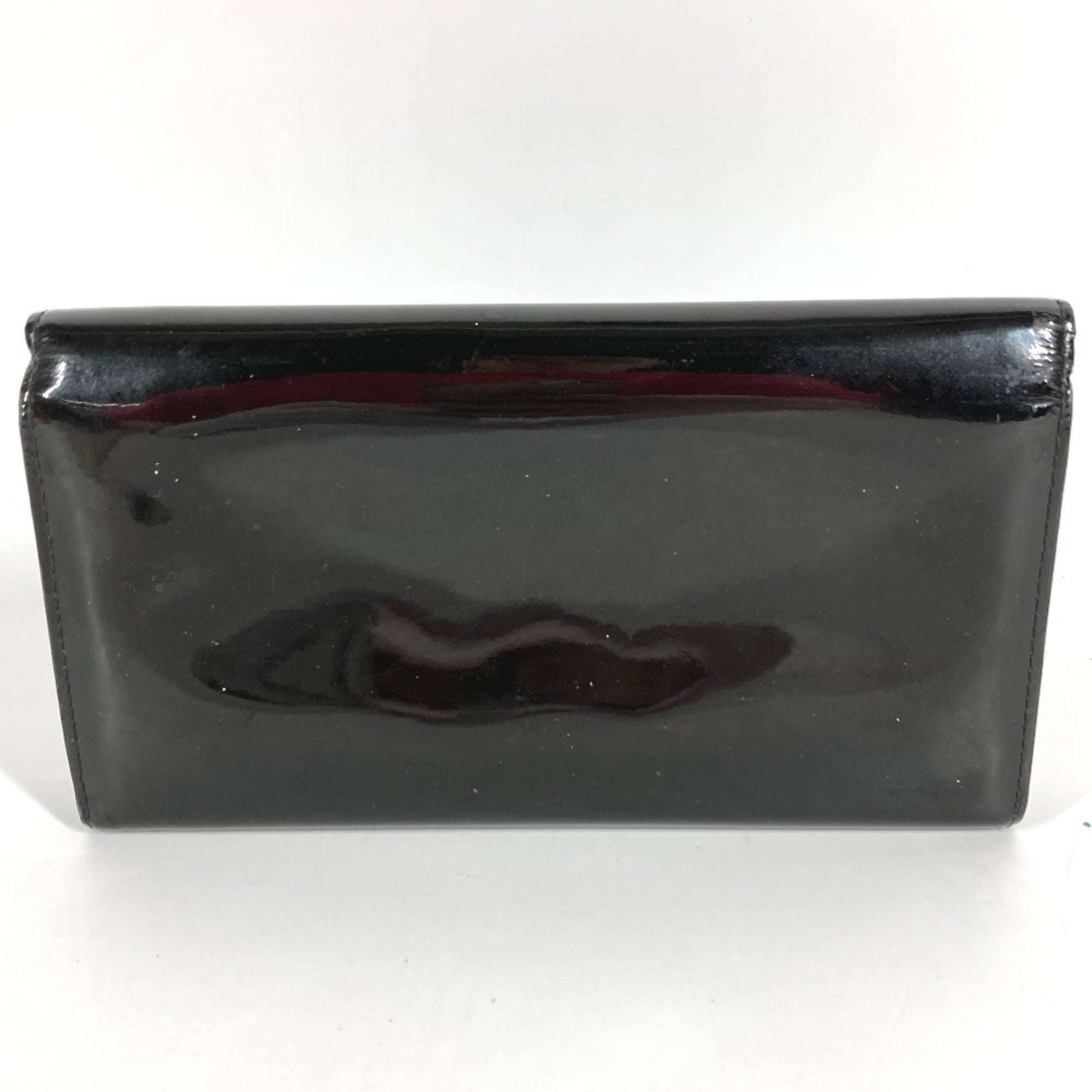 Louis Vuitton Black Patent Leather Long Wallet (Bi-Fold) (Pre-Owned)