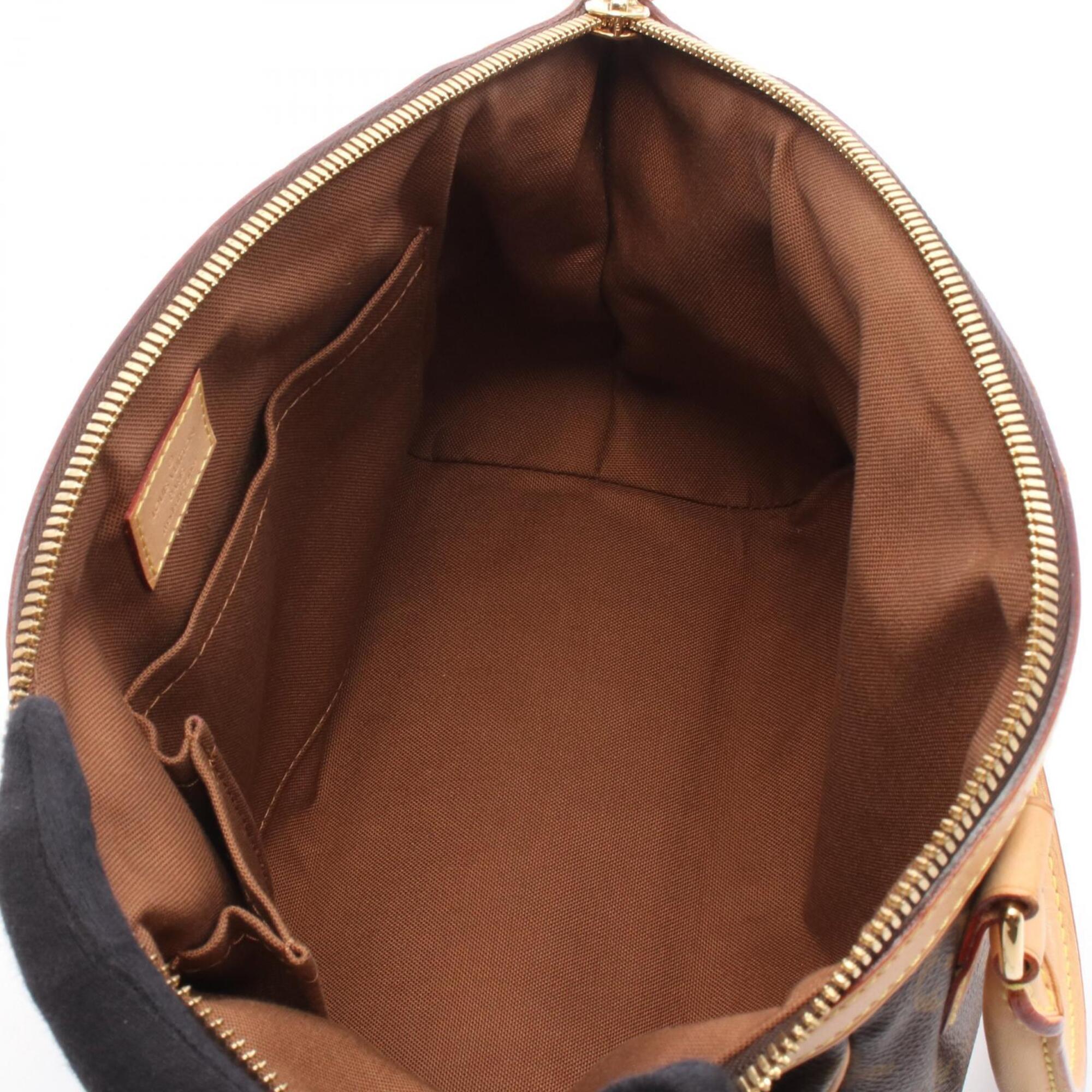Louis Vuitton Brown Monogram Coated Canvas Leather Handbag (Pre-Owned)