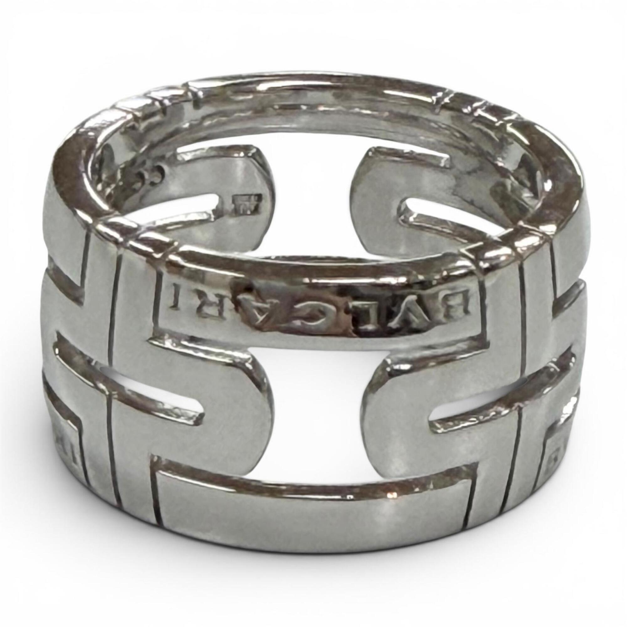 Bvlgari Silver Band Ring (Pre-Owned)