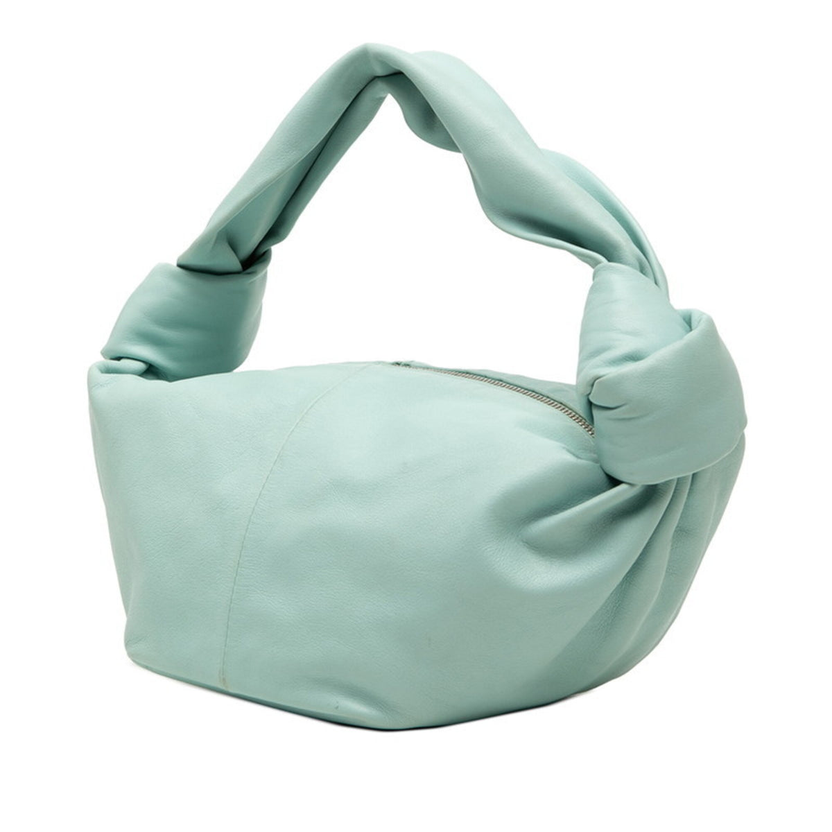 Bottega Veneta Blue Leather Handbag (Pre-Owned)