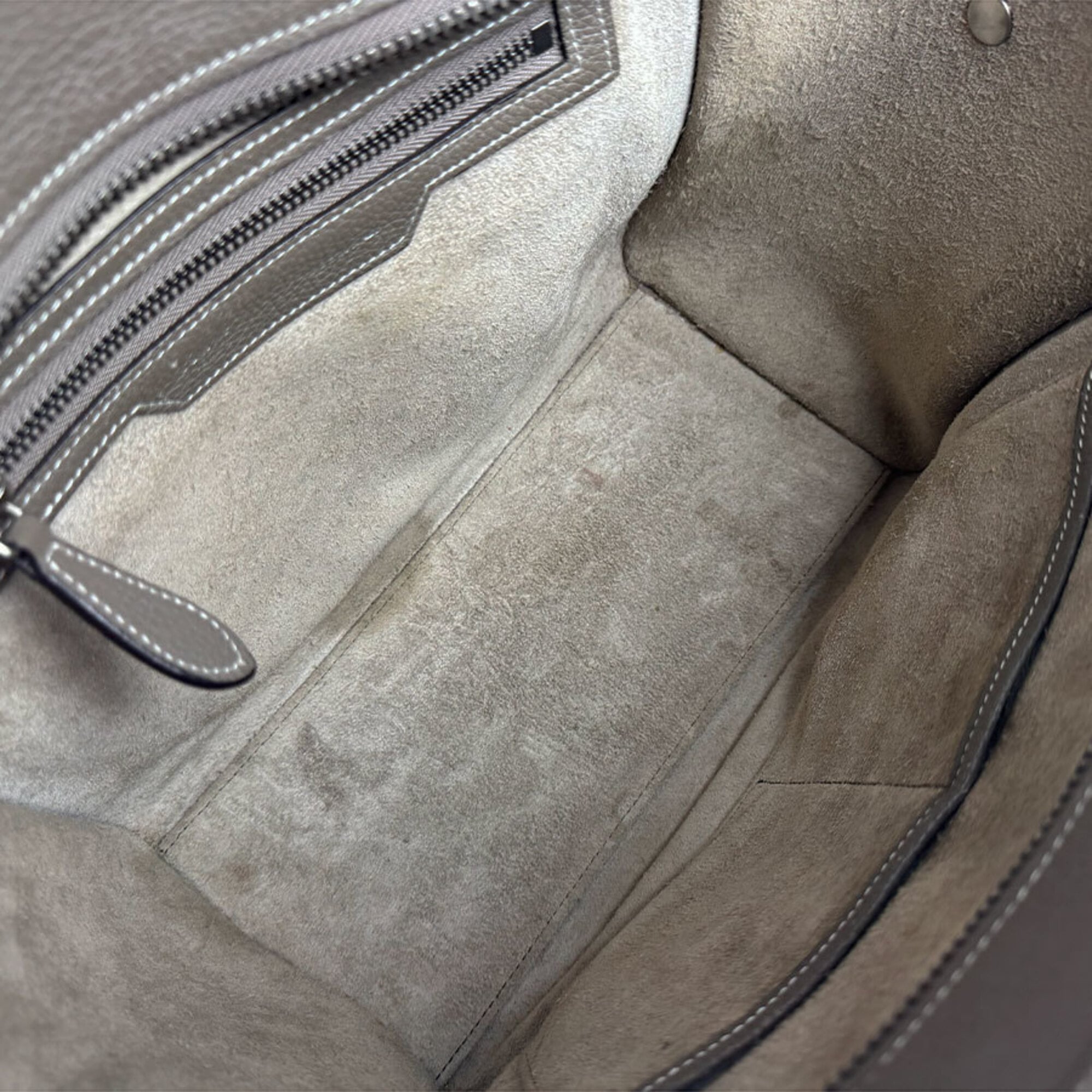 Celine Grayish Leather Handbag (Pre-Owned)