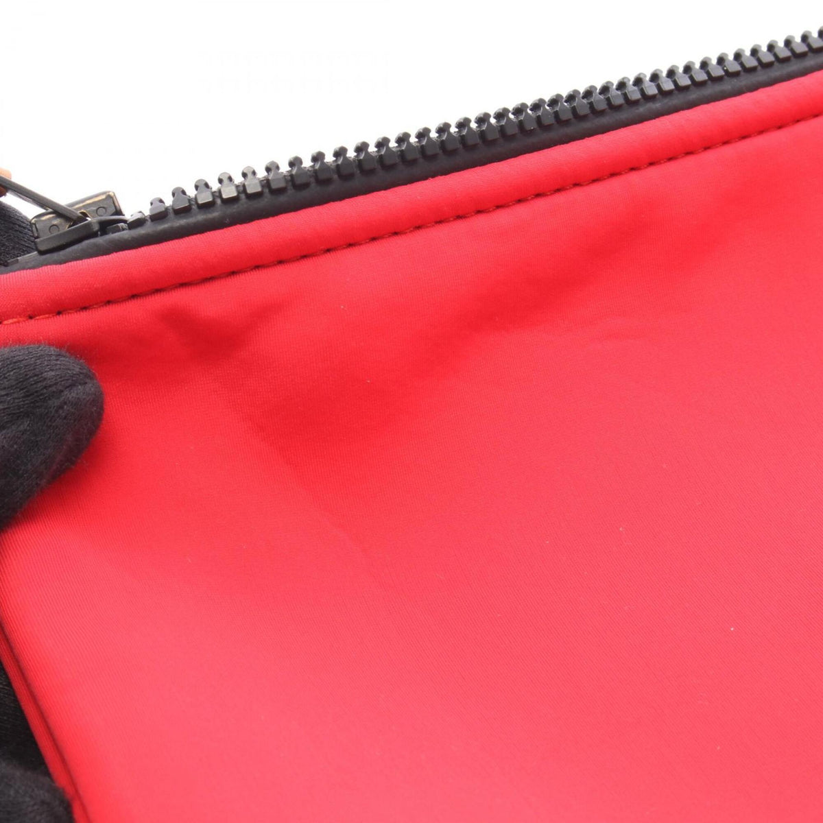 Hermes Red Color Neoprene Handbag Pouch (Pre-Owned)