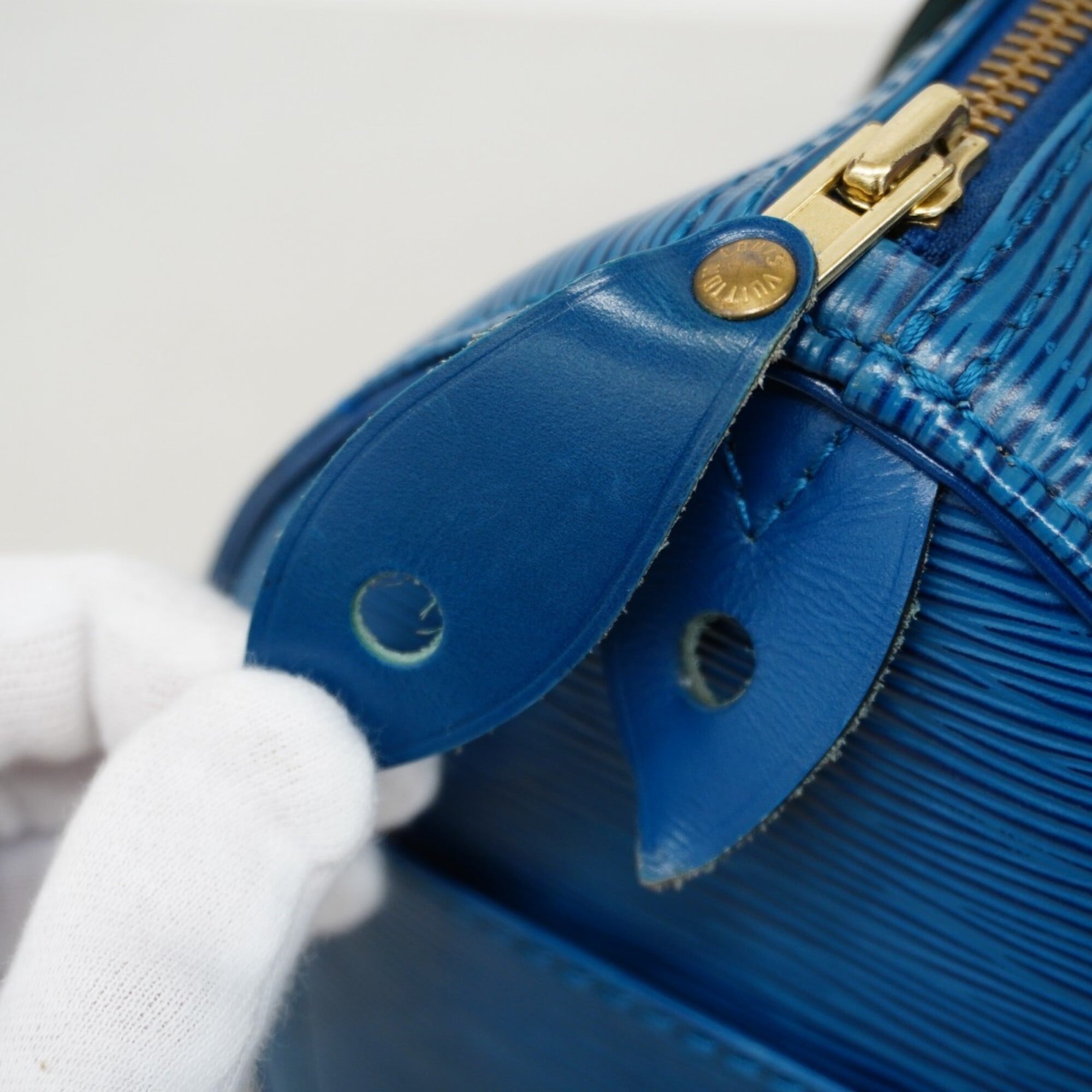 Louis Vuitton Toledo Blue Handbag (Pre-Owned)