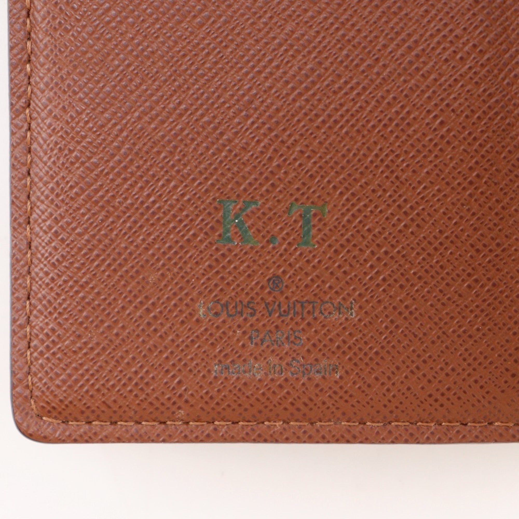 Louis Vuitton Brown Monogram Canvas Wallet (Bi-Fold) (Pre-Owned)