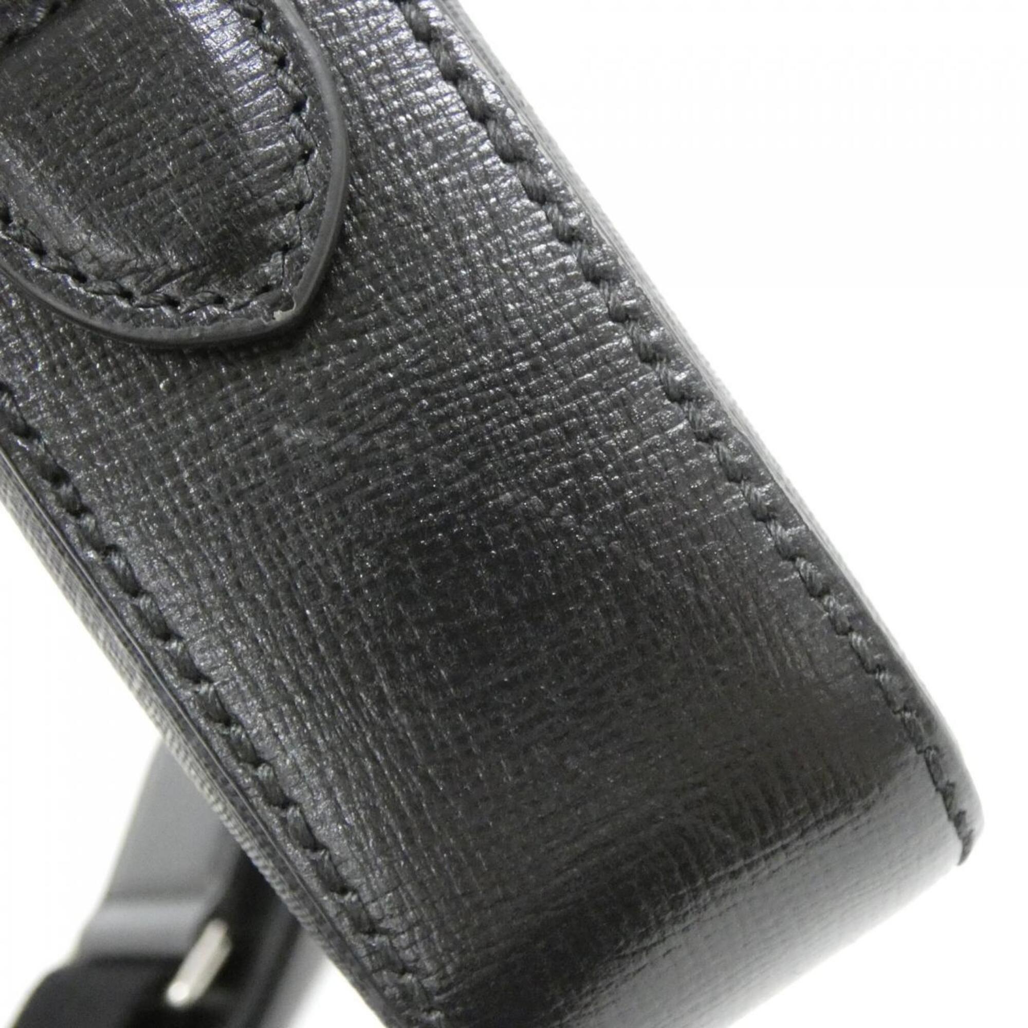 Gucci Black Gg Supreme Leather Shoulder Bag (Pre-Owned)
