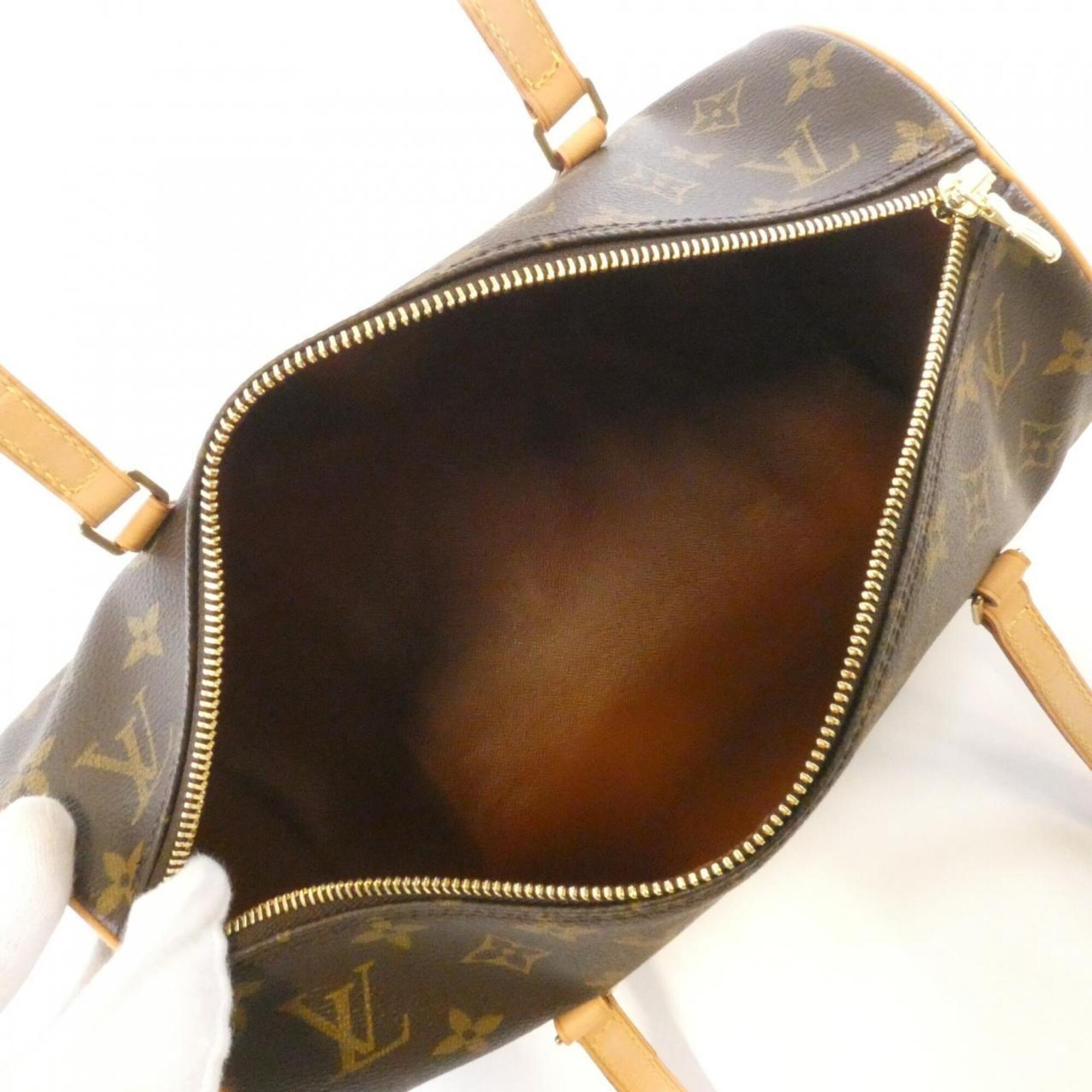 Louis Vuitton Monogram Marron Coated Canvas Handbag (Pre-Owned)