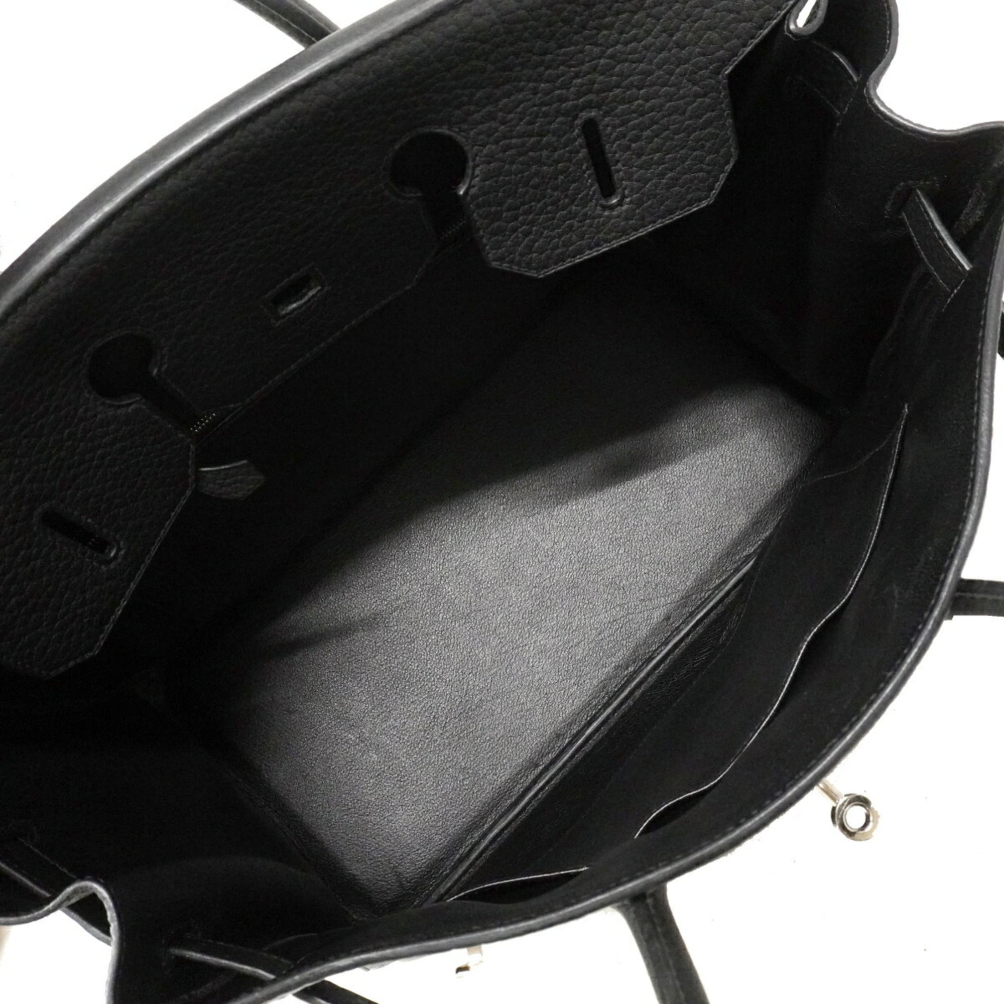 Hermes Black Fjord Leather Handbag (Pre-Owned)