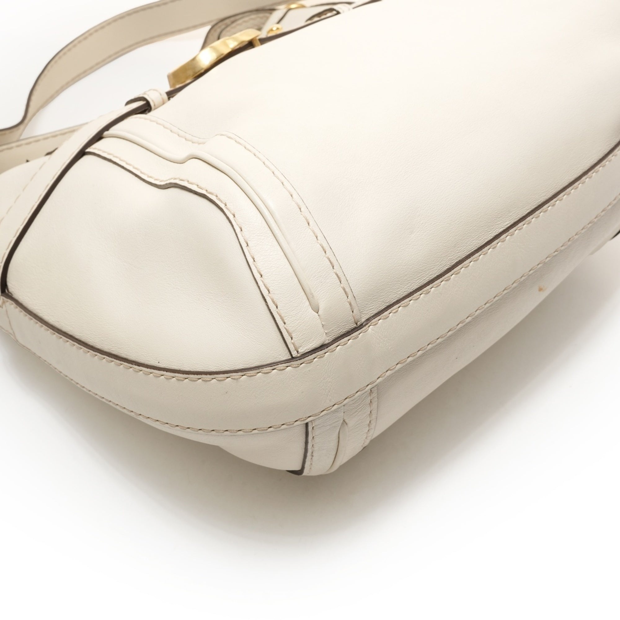 Gucci White Shoulder Bag Tote Bag (Pre-Owned)