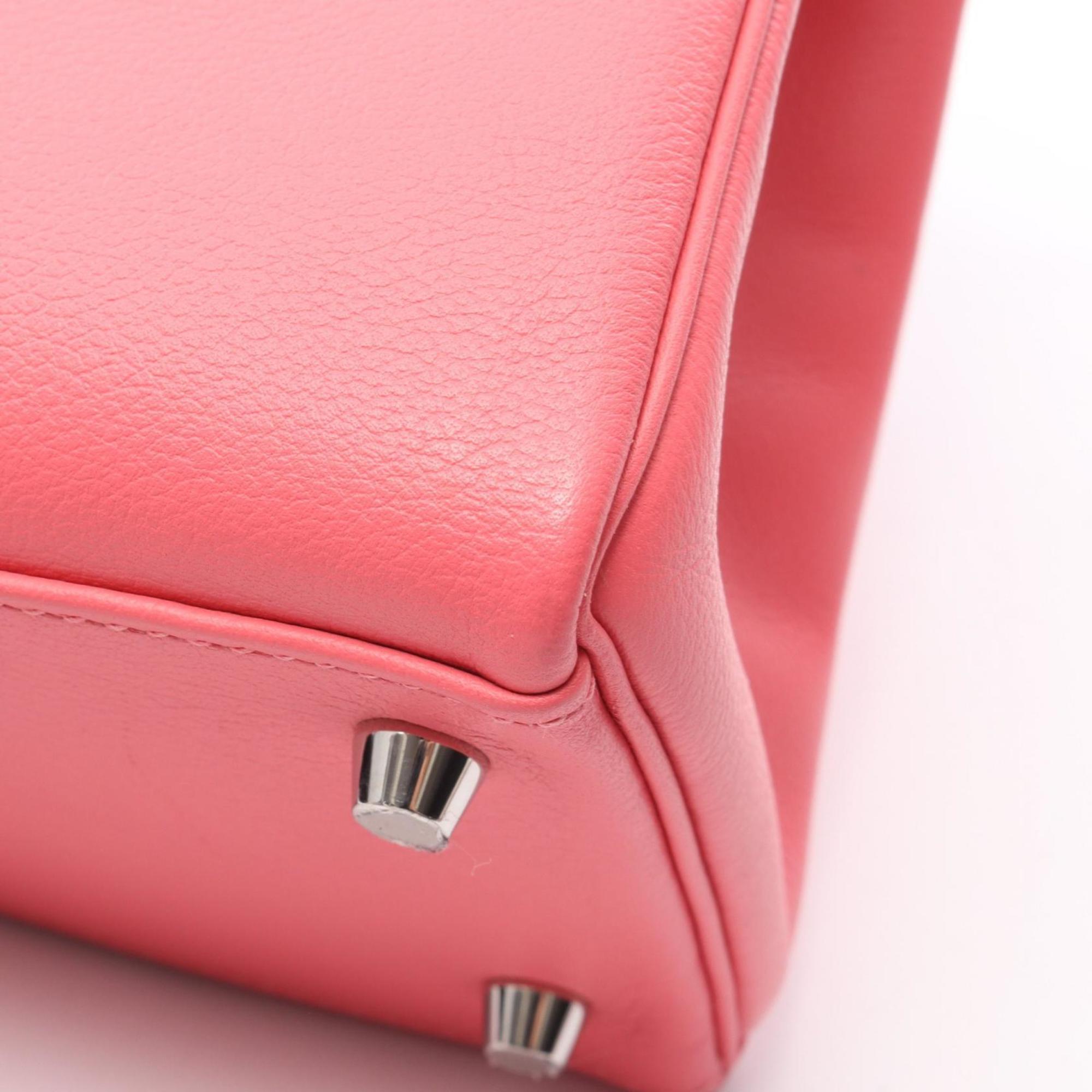 Hermes Pink Leather Handbag (Pre-Owned)