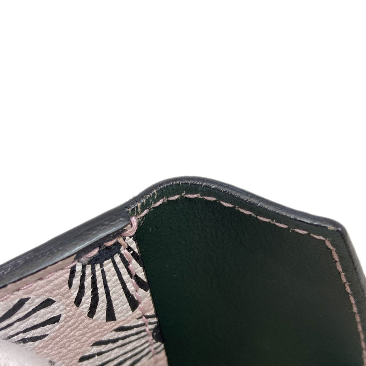 Christian Dior Black Green Pink Leather Handbag (Pre-Owned)