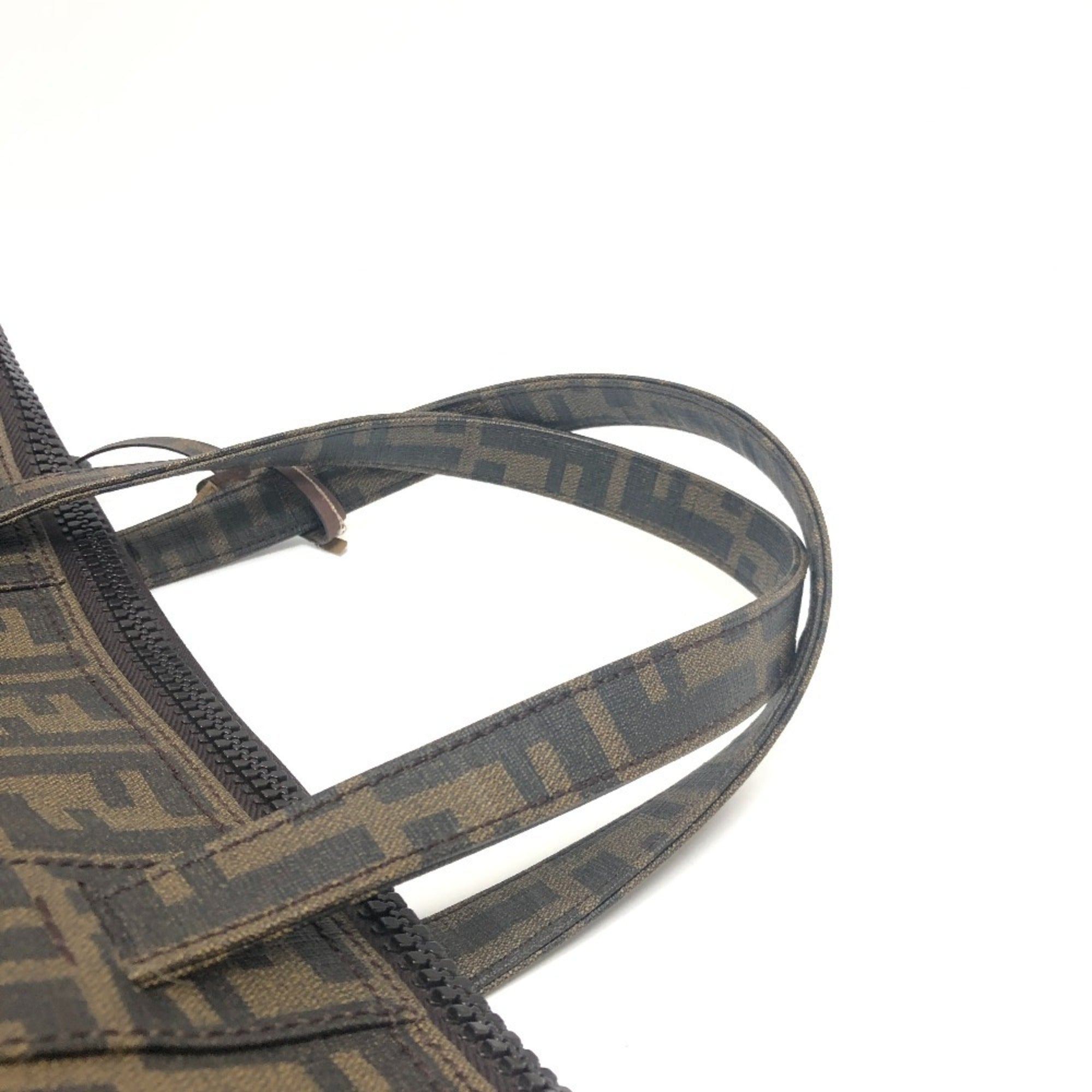 Fendi Brown Pvc Tote Bag (Pre-Owned)