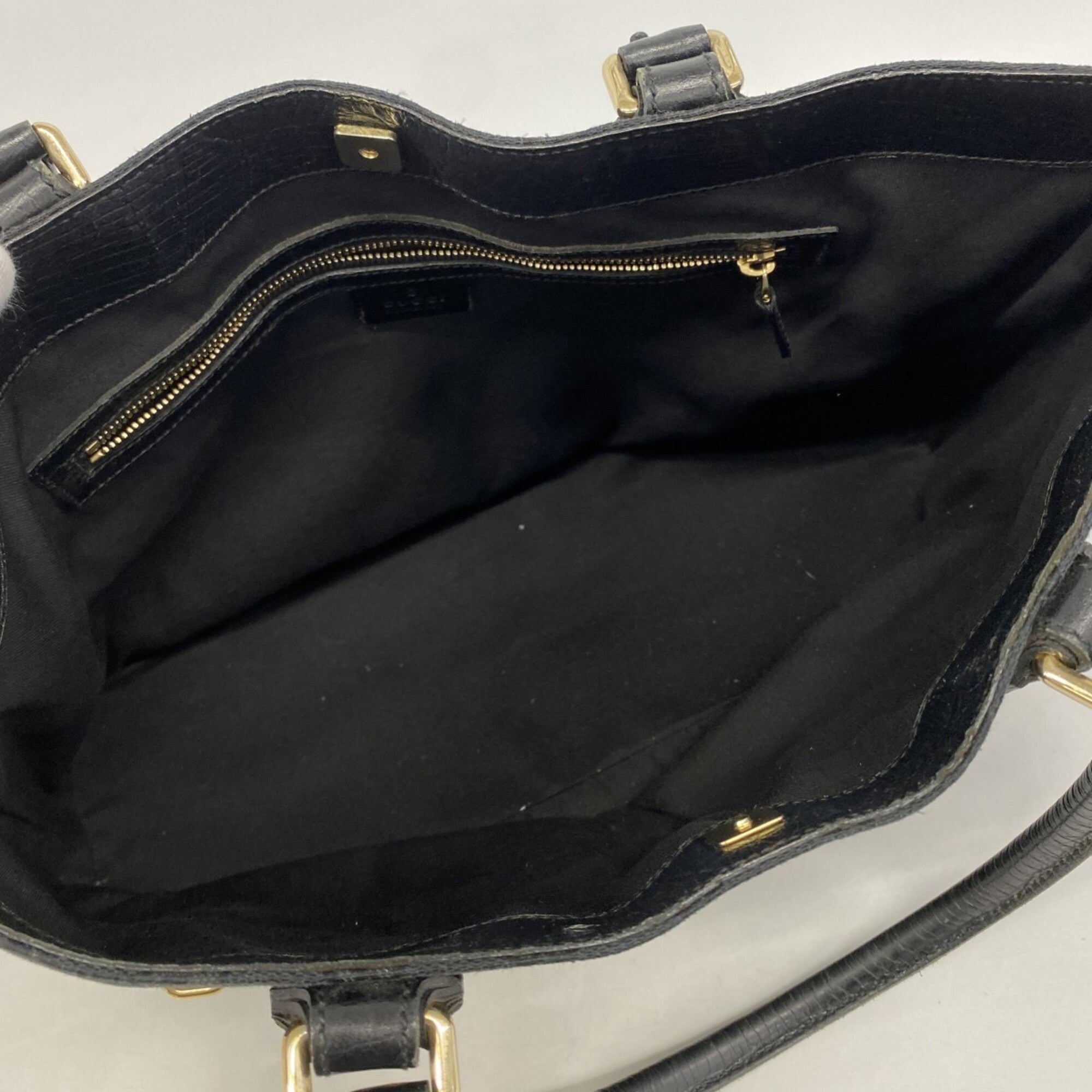 Gucci Black Canvas Tote Bag (Pre-Owned)