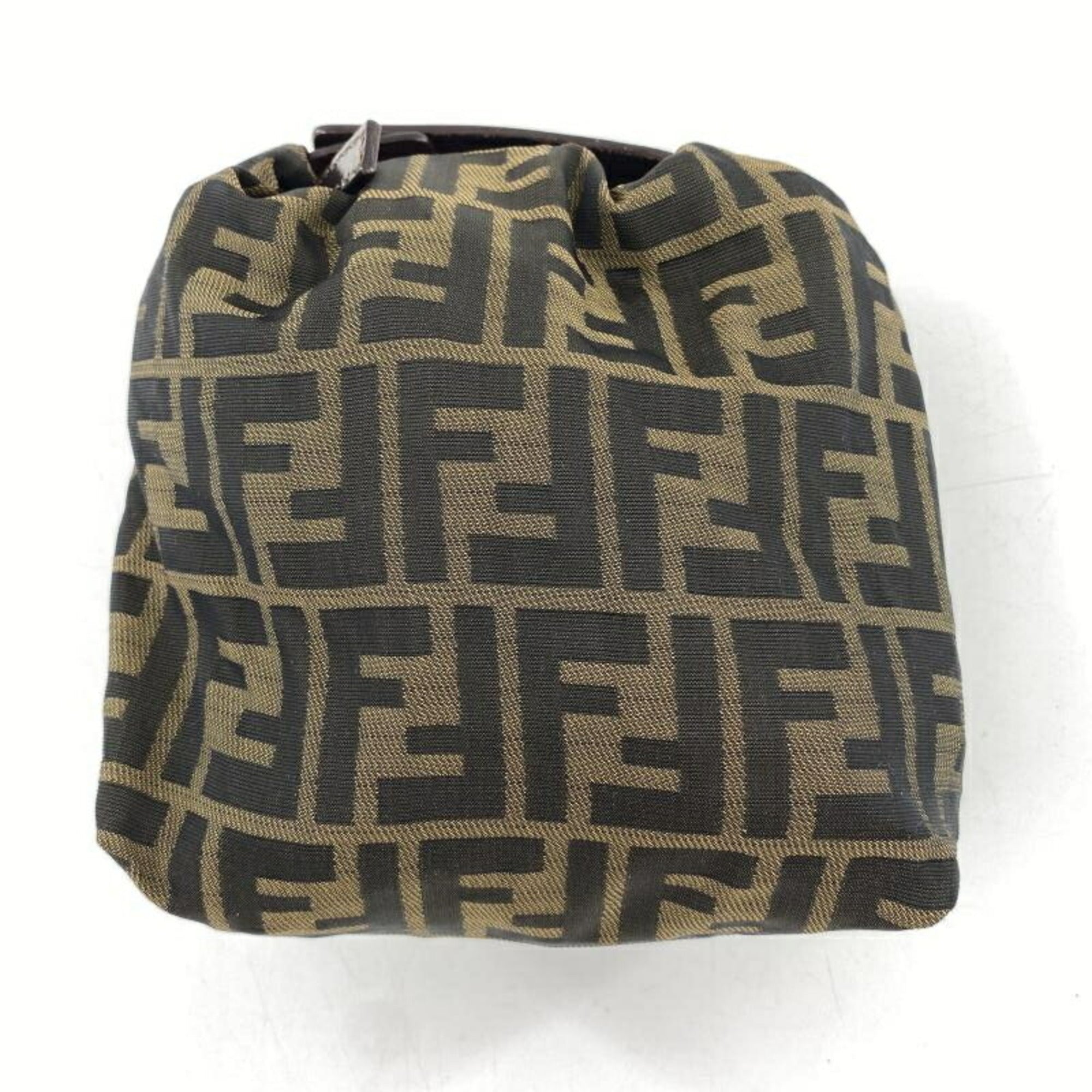 Fendi Zucca Brown Handbag Pouch (Pre-Owned)